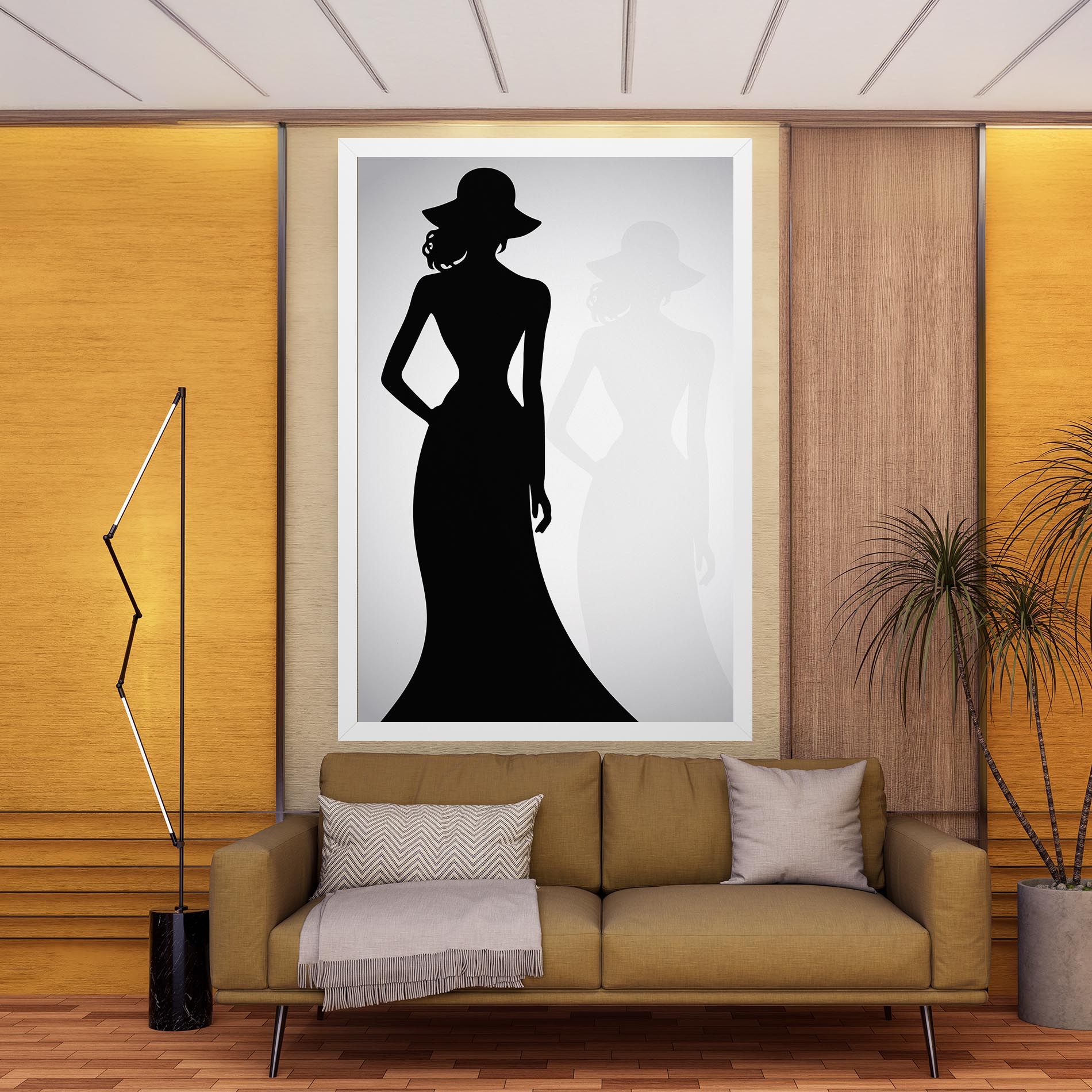 Silhouette Lady mockup 9