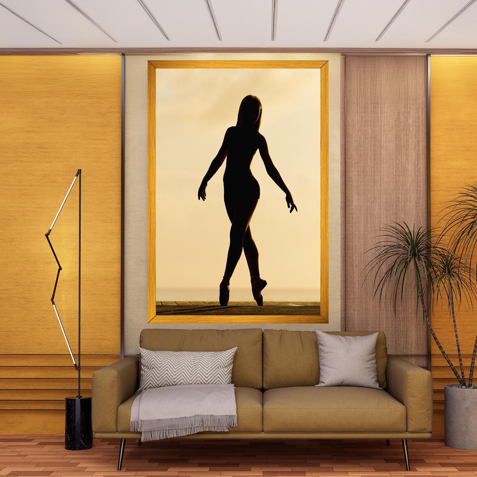 Vászonkép Ballet On Cream mockup 9