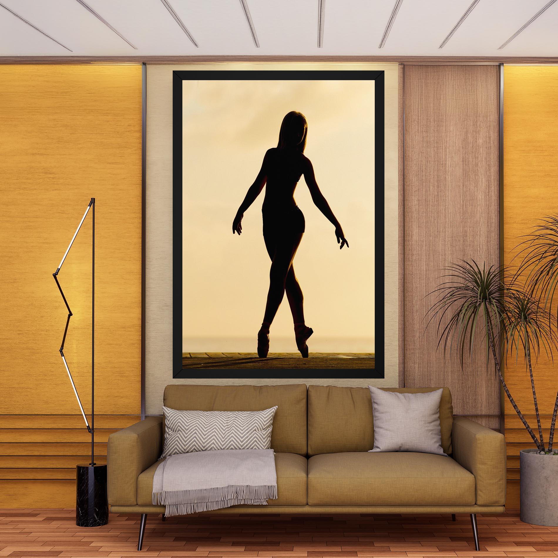 Vászonkép Ballet On Cream mockup 9