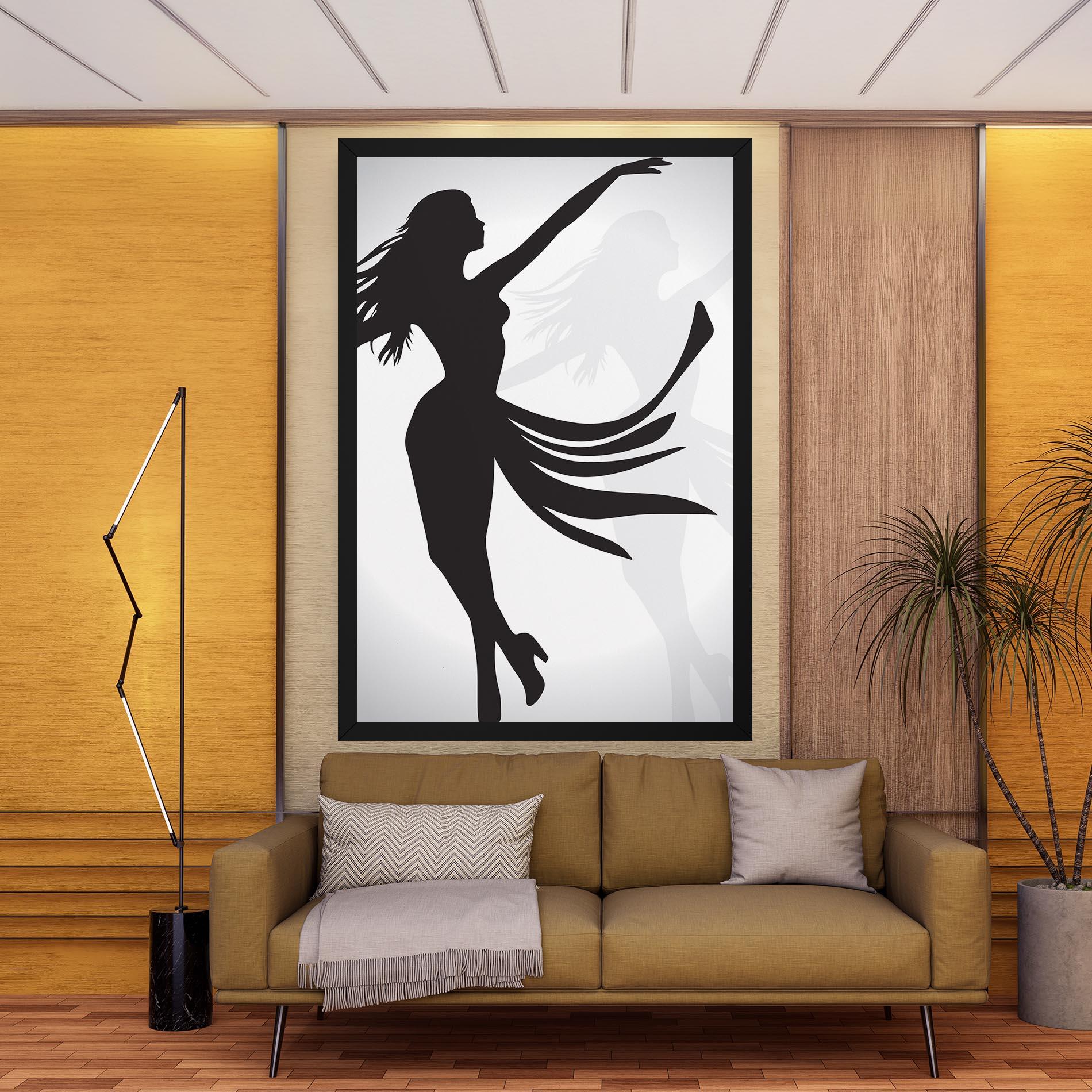 Vászonkép Dance Shilouette mockup 9