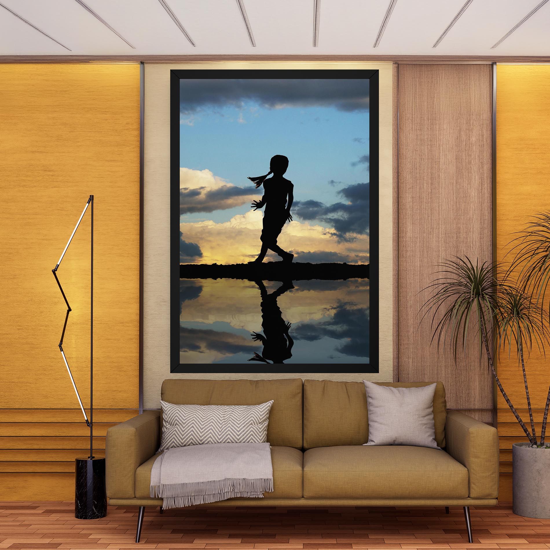 Little Girl Jumping mockup 9