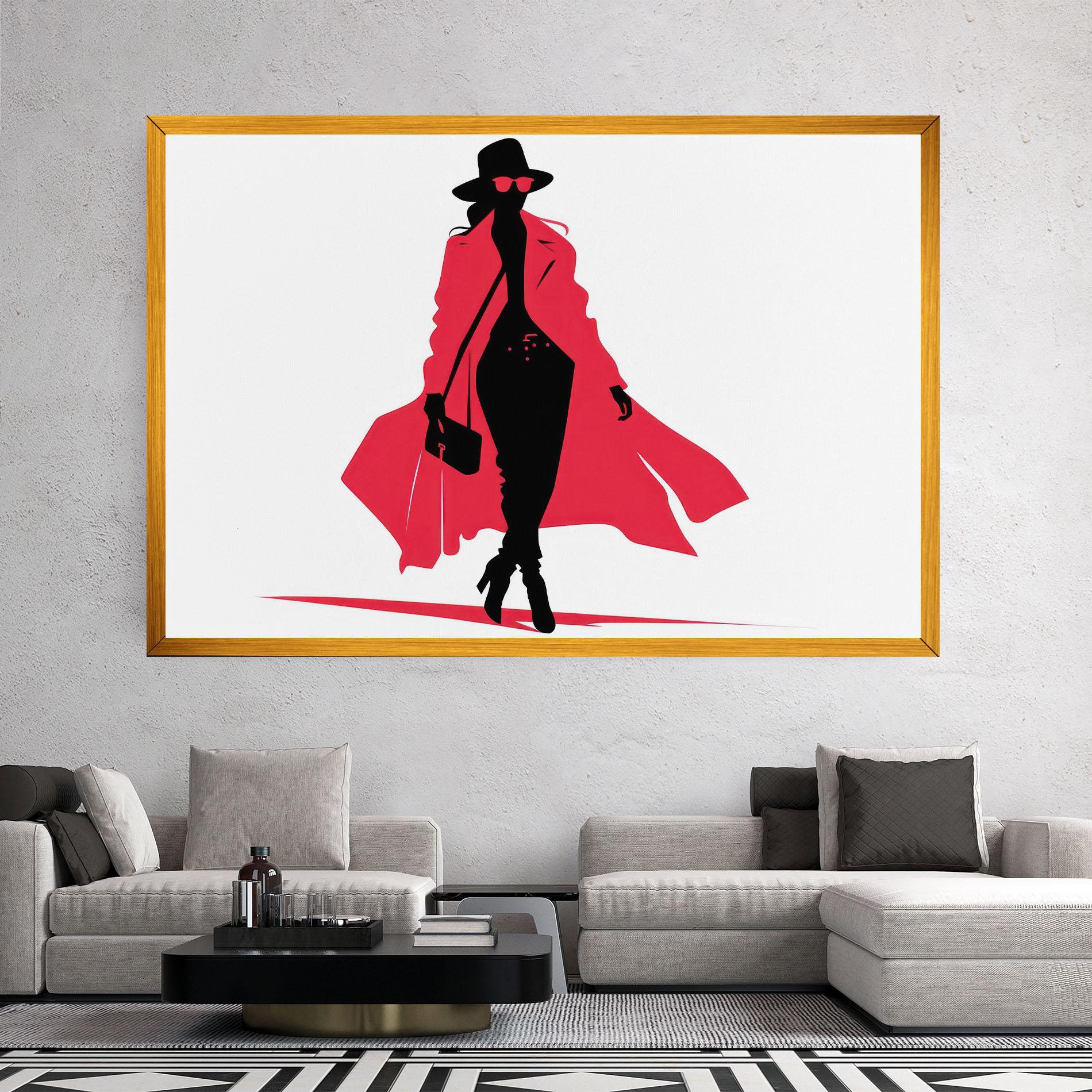 Vászonkép Pink Outfit Woman mockup 2