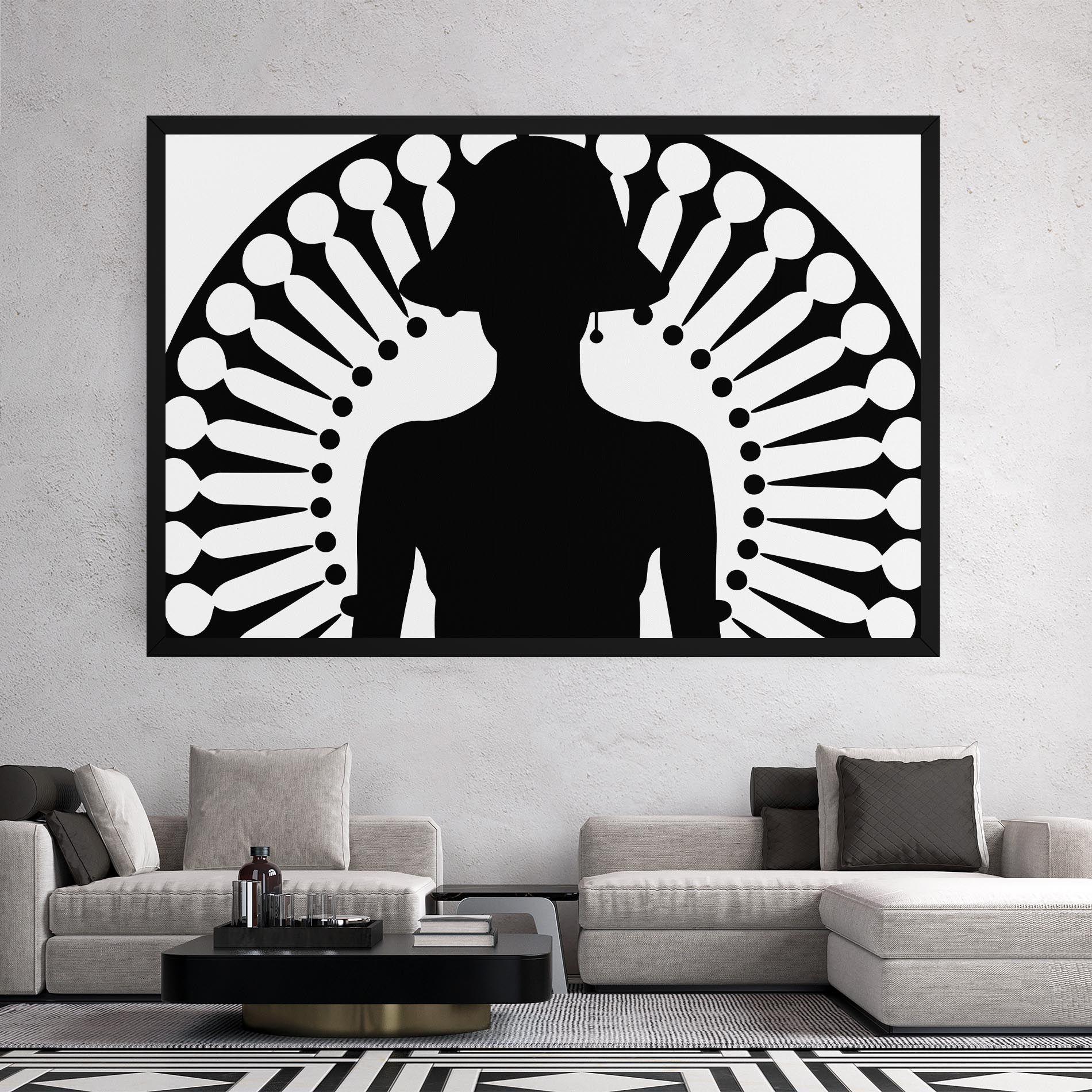 Black Shilouette Lady mockup 2
