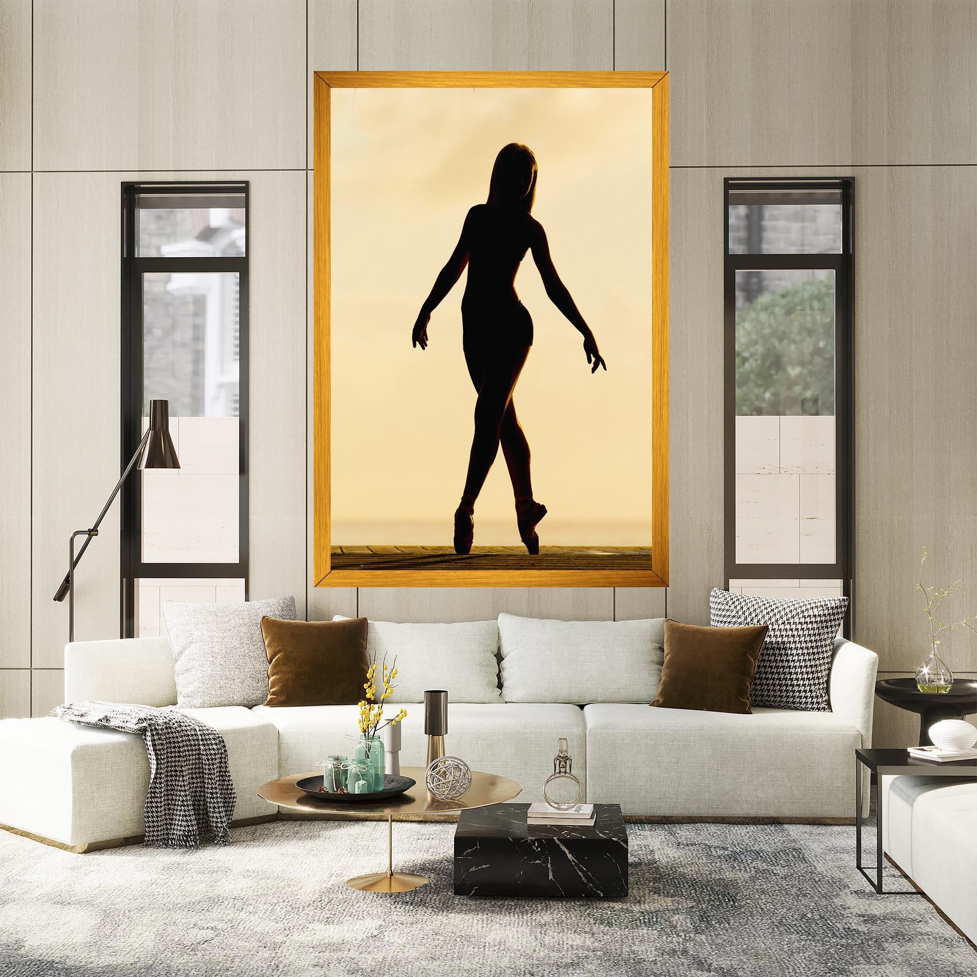 Vászonkép Ballet On Cream mockup 2