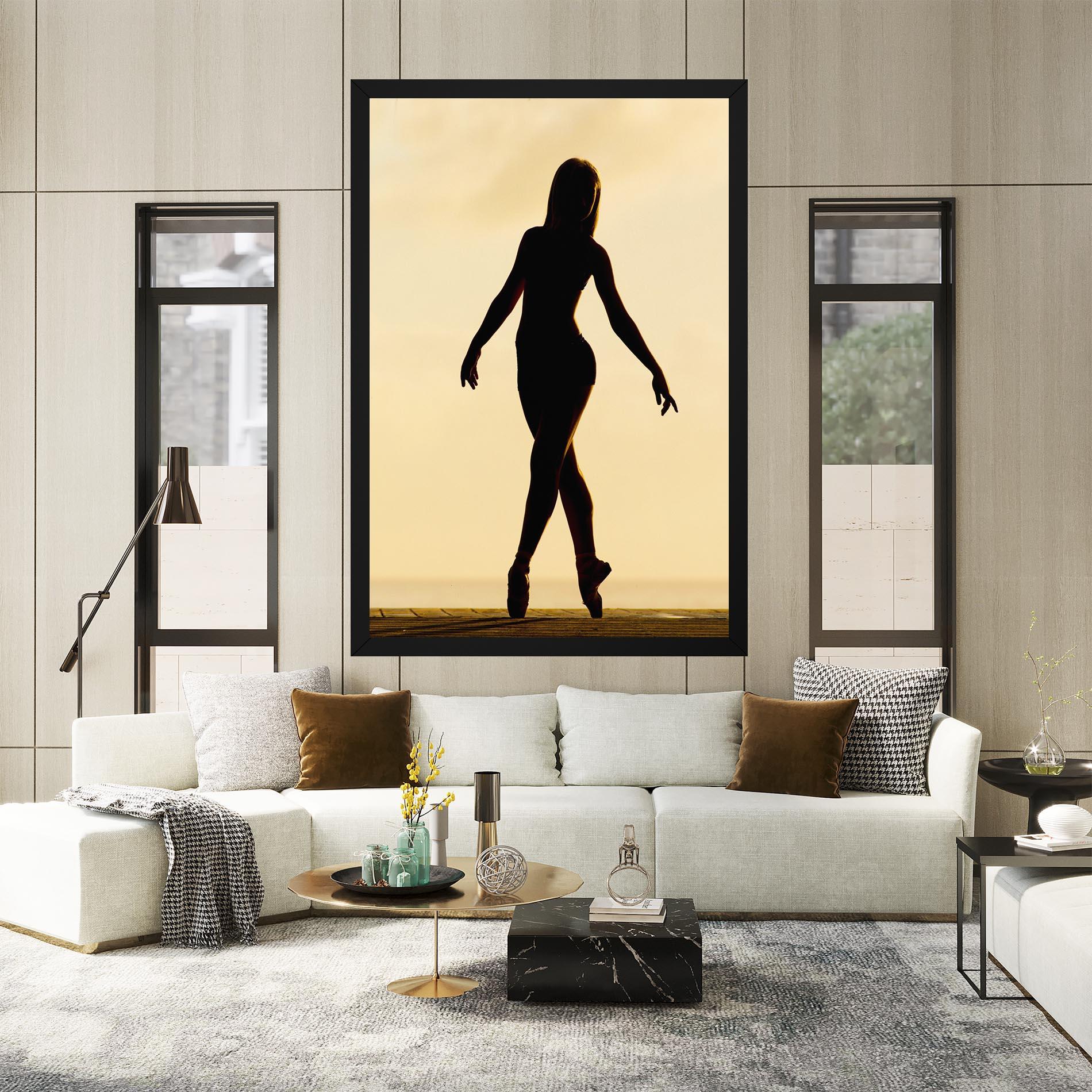 Vászonkép Ballet On Cream mockup 2