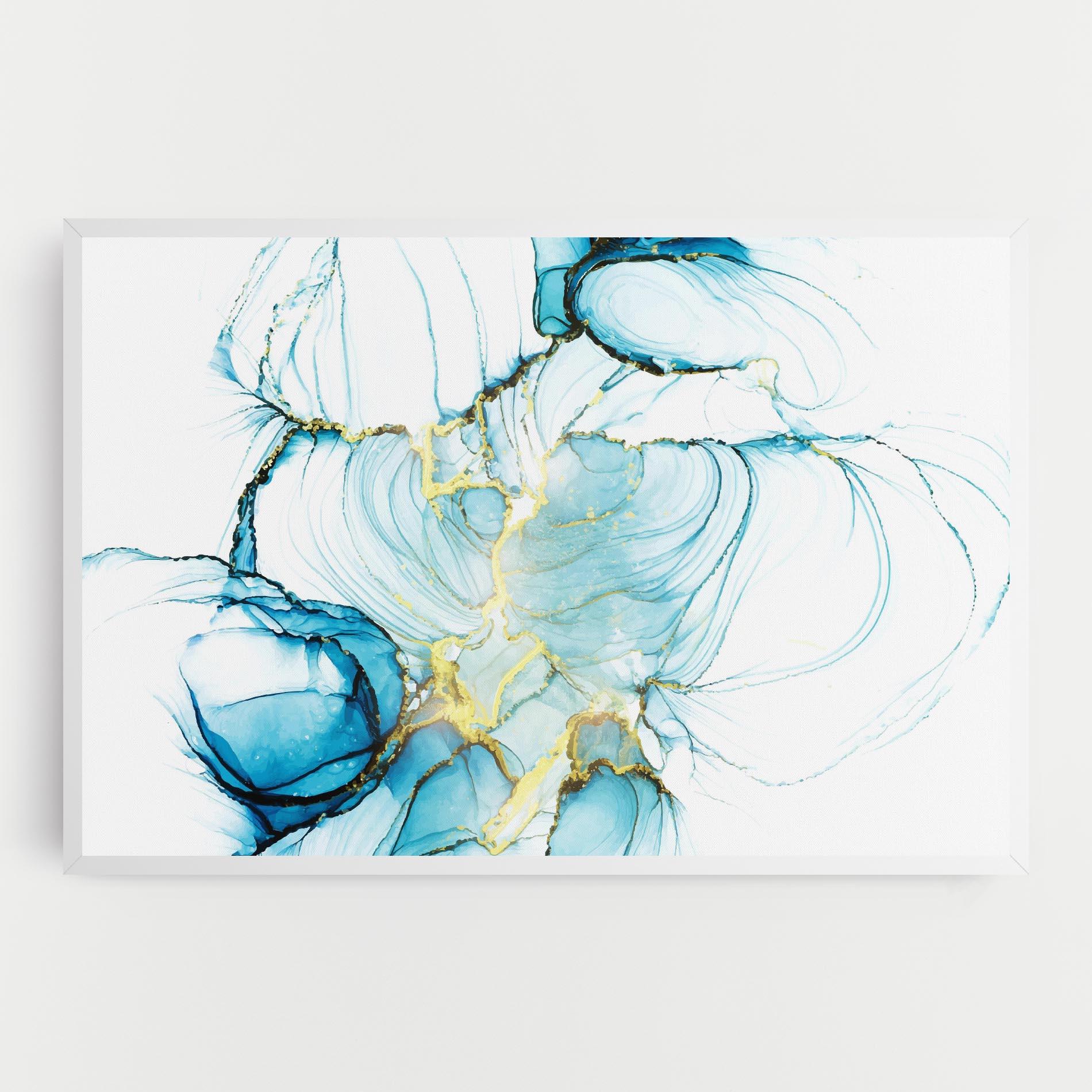 Vászonkép Artistic Gold Blue mockup 0