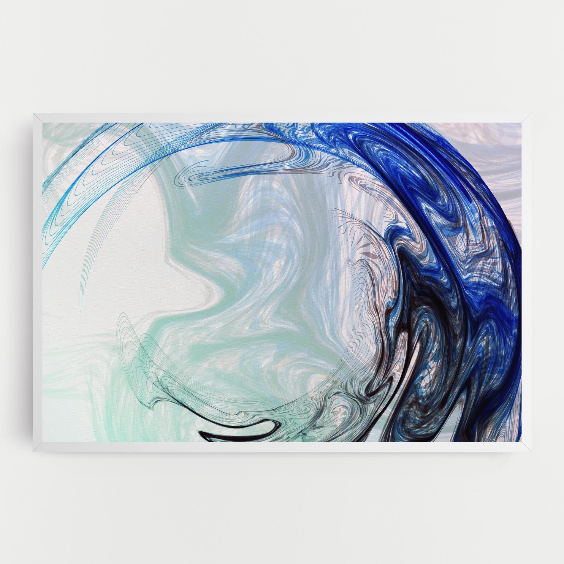 Vászonkép Blue Black Art mockup 0