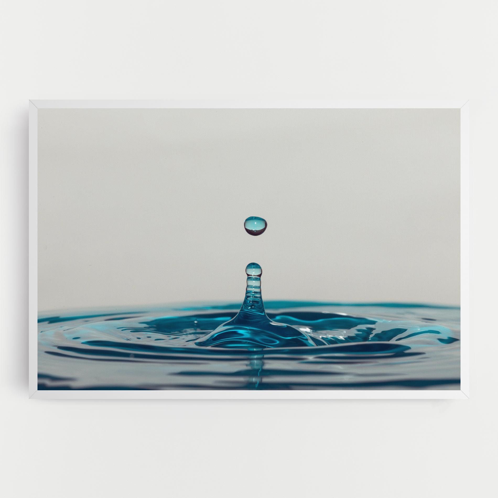 Blue Water Drop mockup 0