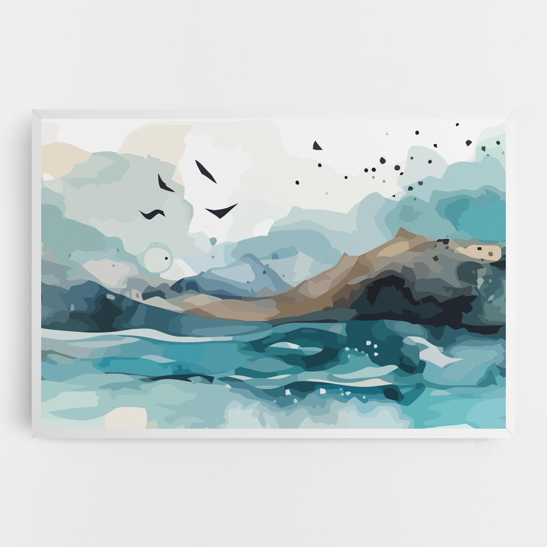 Vászonkép Water Birds mockup 0