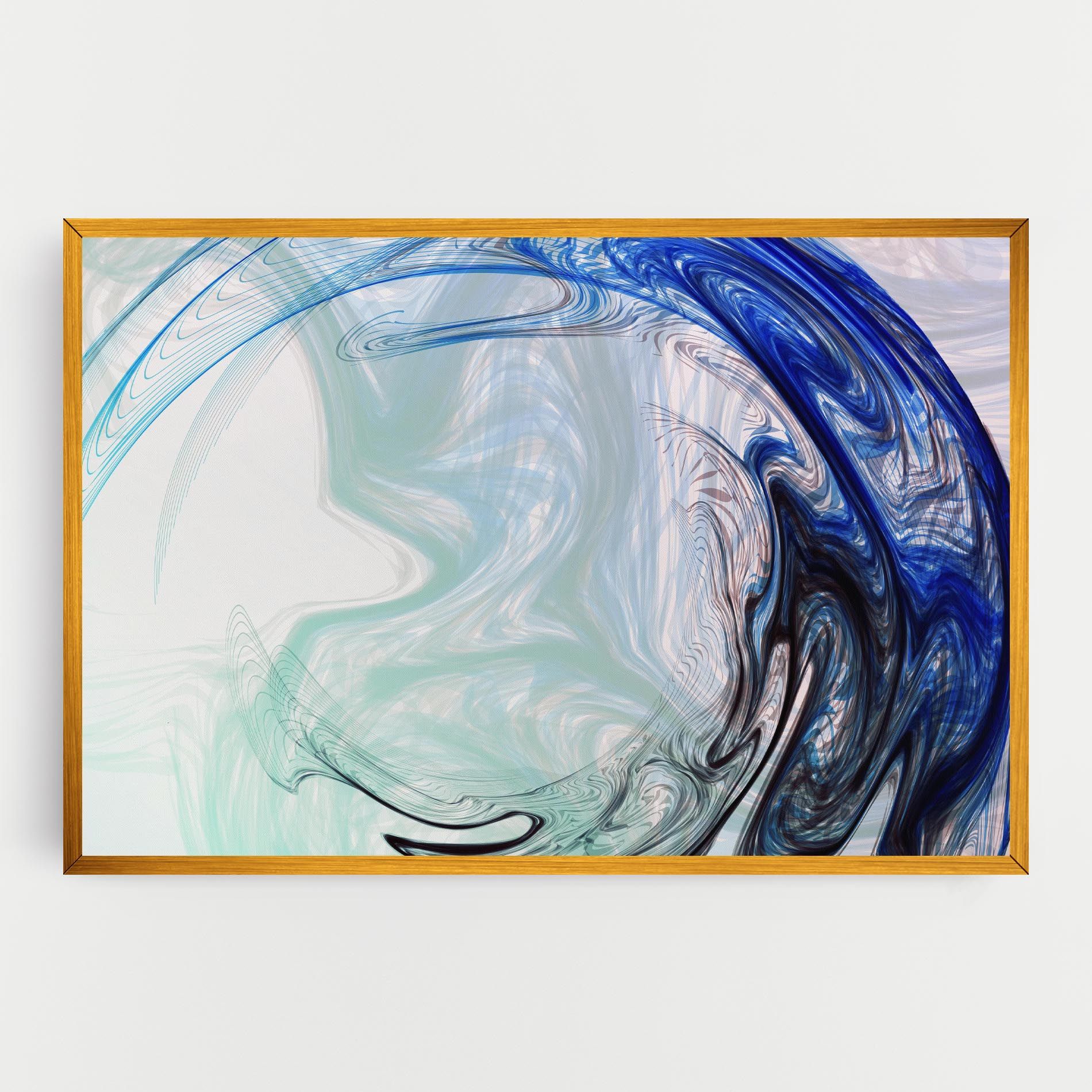 Blue Black Art mockup 0