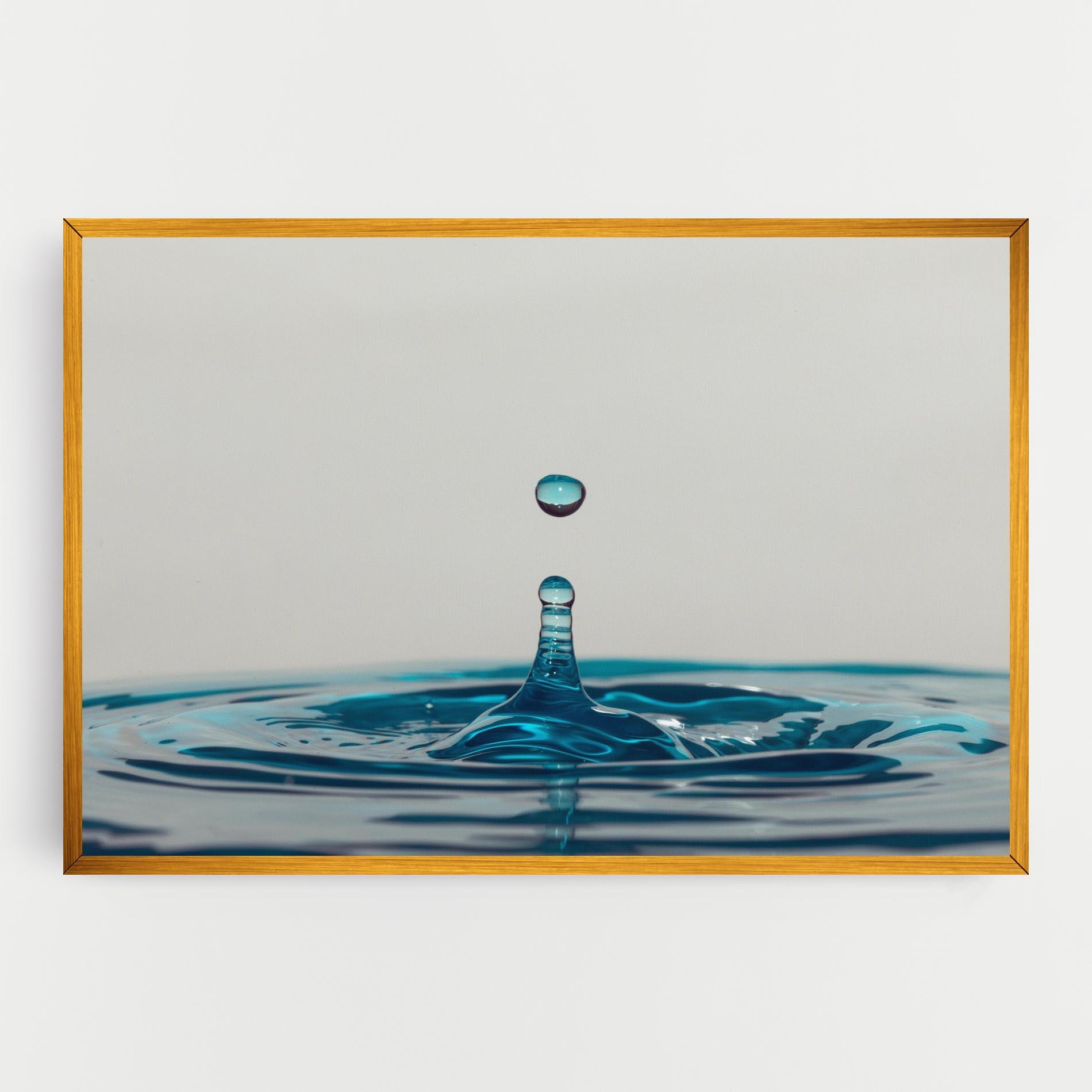 Vászonkép Blue Water Drop mockup 0