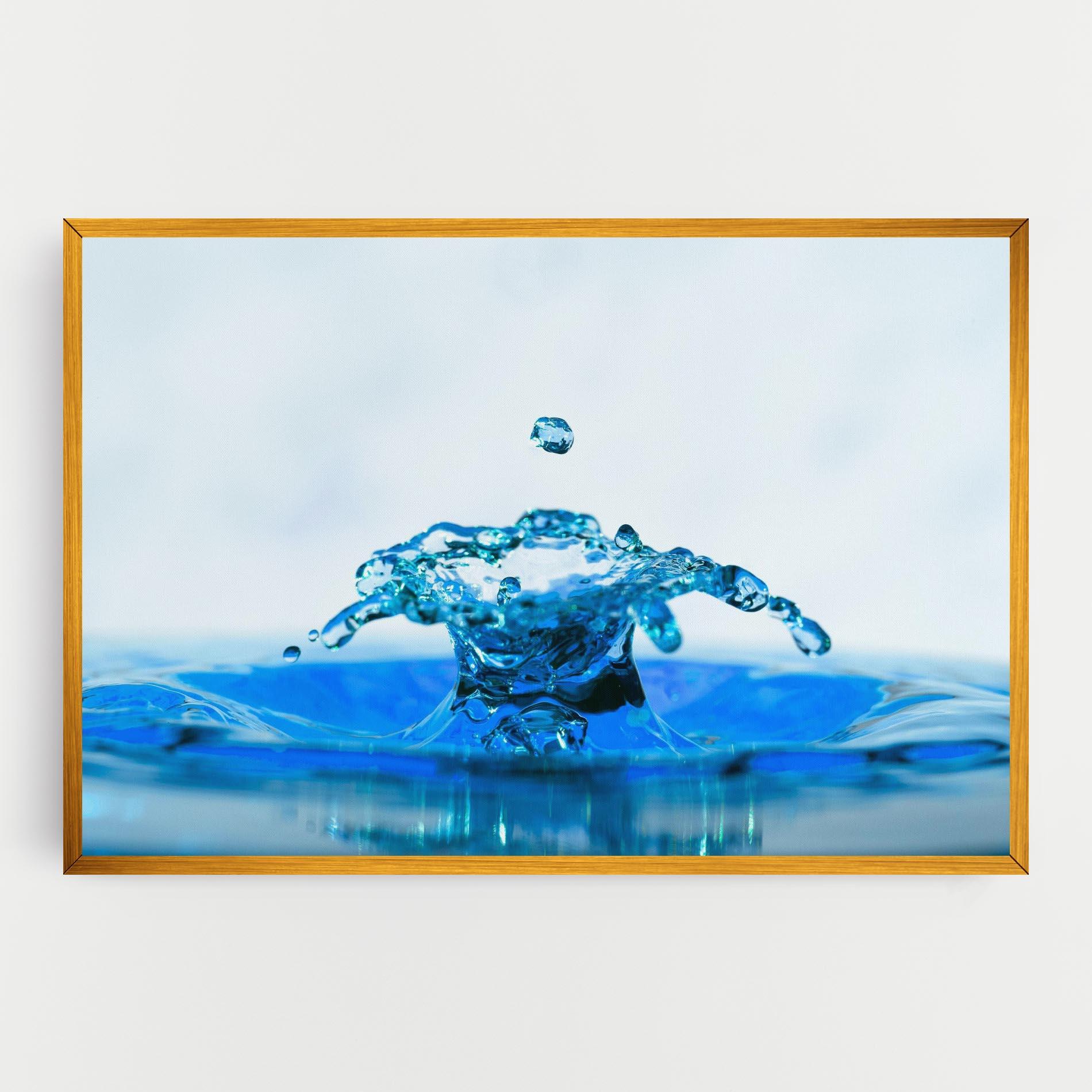 Vászonkép Blue Water Splash mockup 0