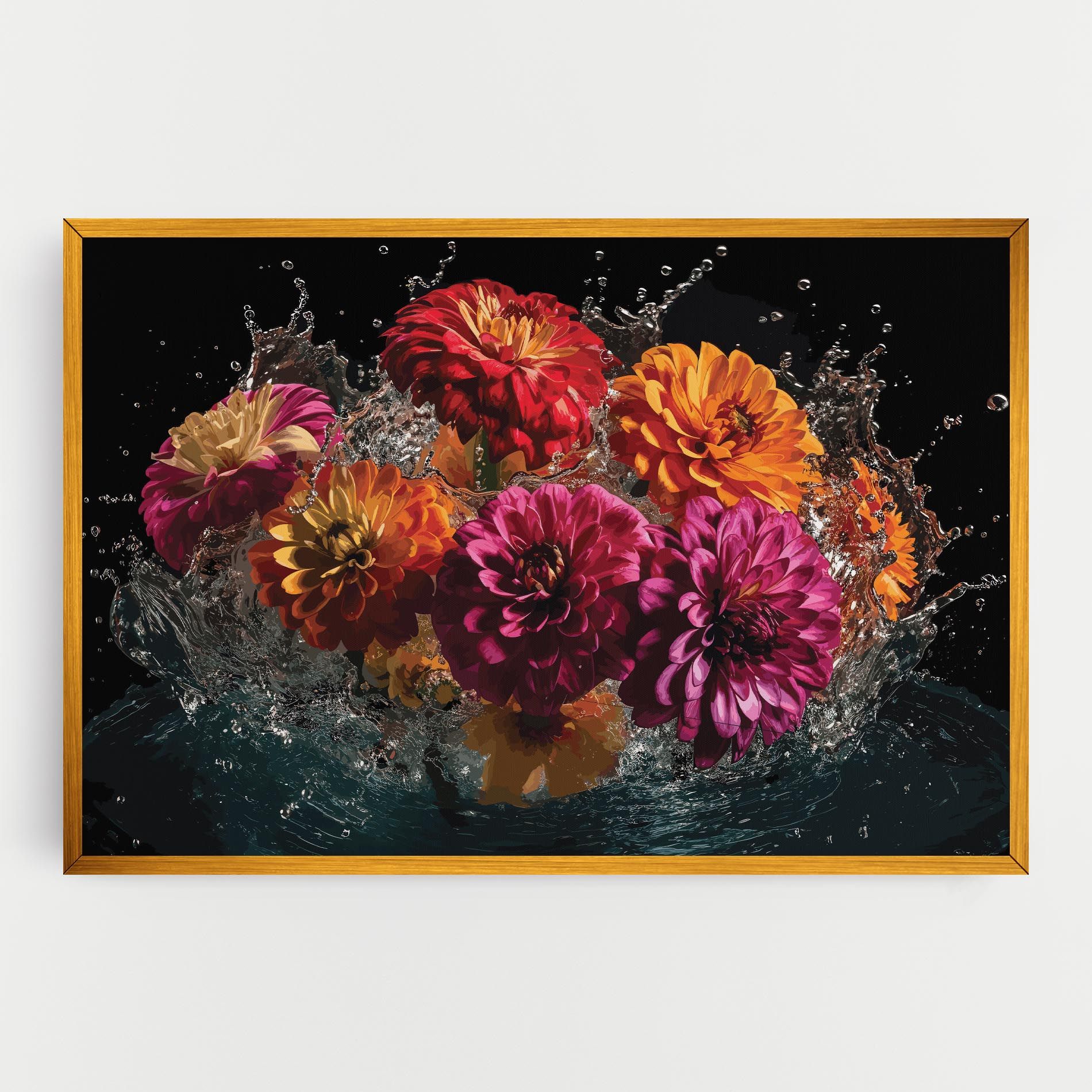 Flower Water Splash mockup 0