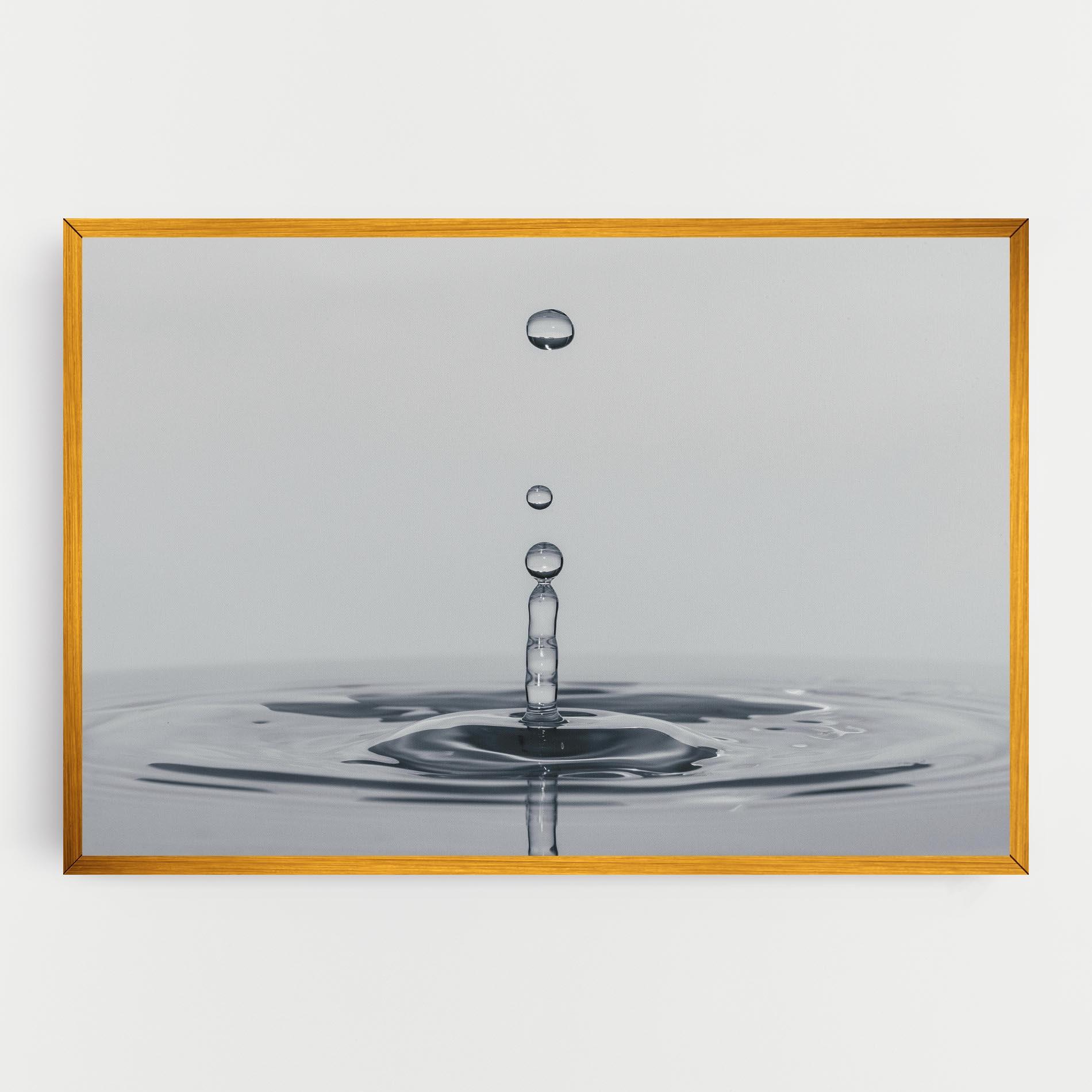 Vászonkép Grey Water Drop mockup 0