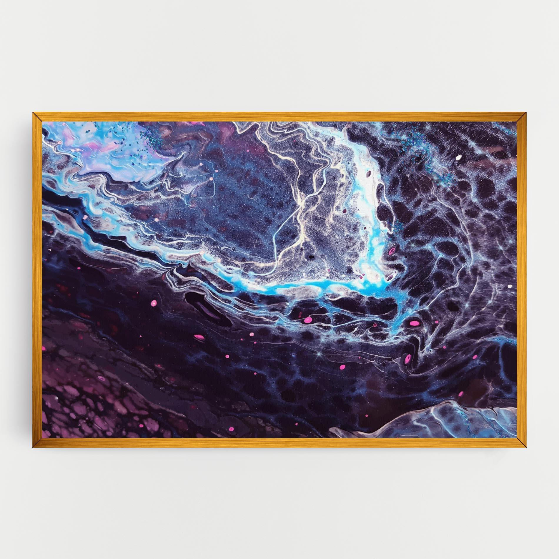 Vászonkép Purple Blue Water mockup 0