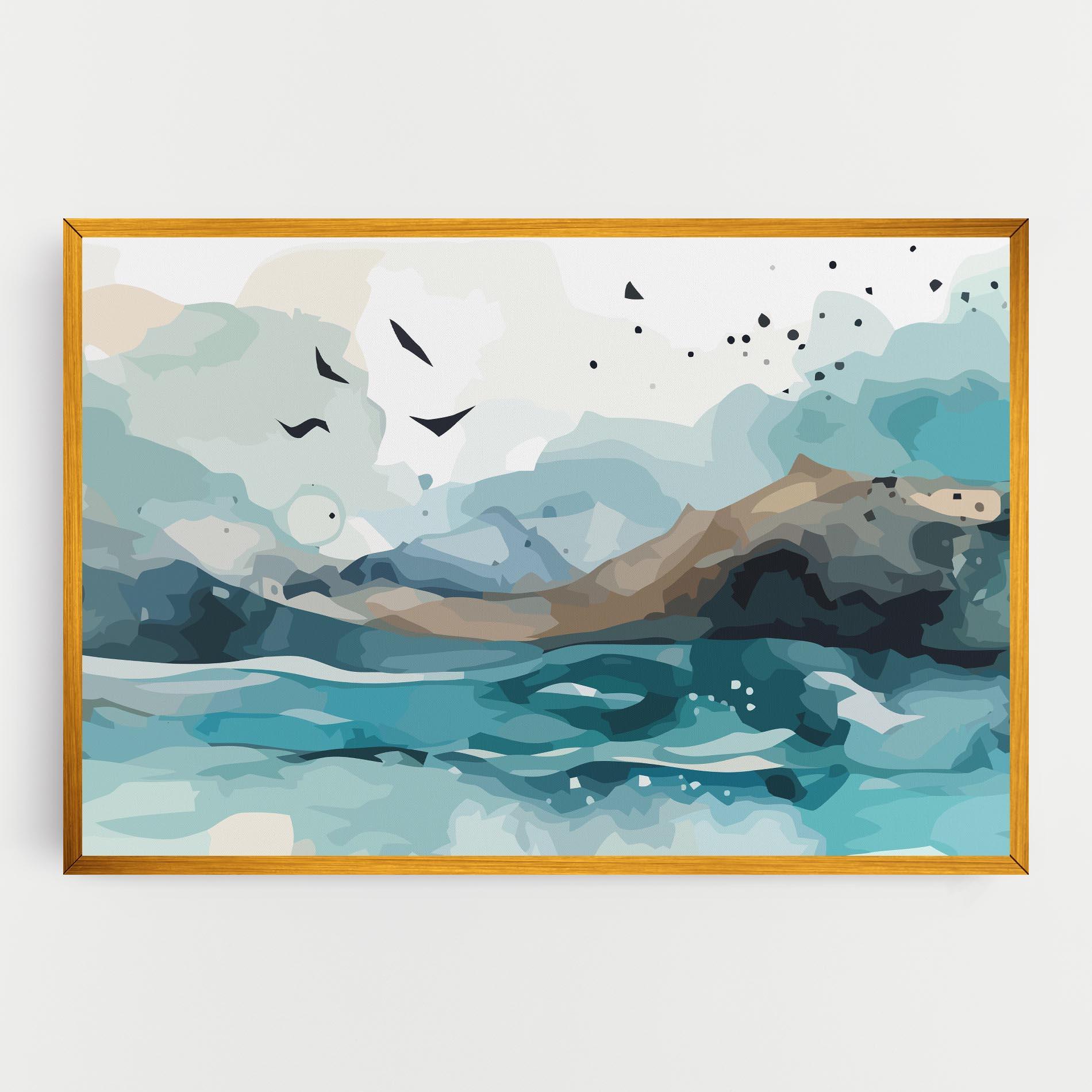 Vászonkép Water Birds mockup 0