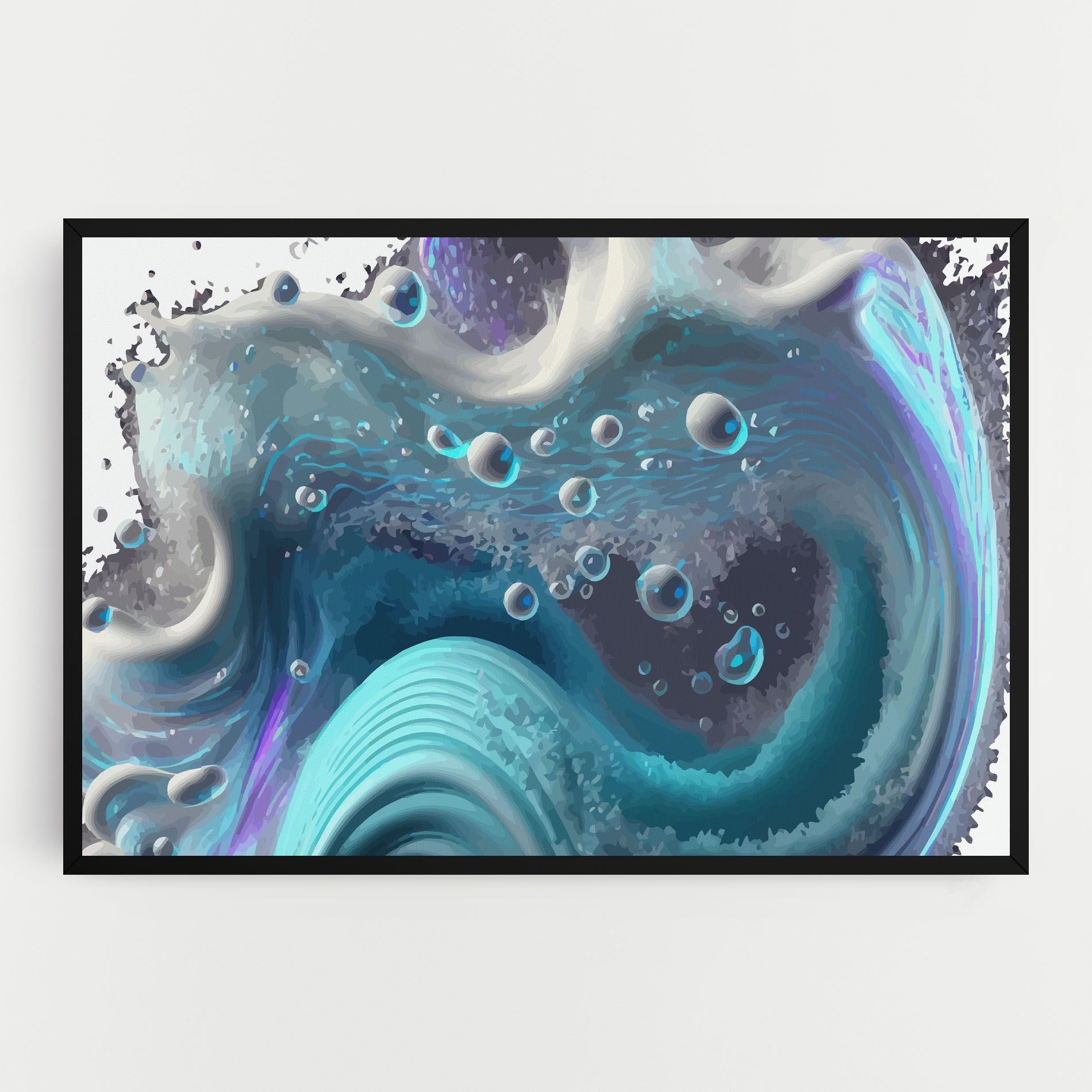 Blue Purple Water mockup 0