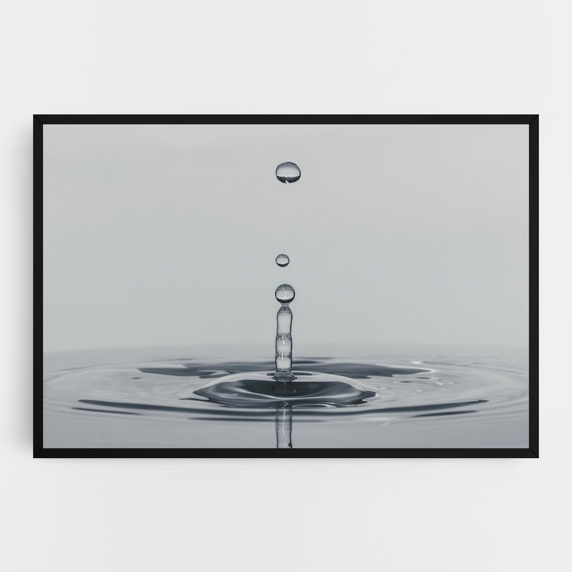 Vászonkép Grey Water Drop mockup 0