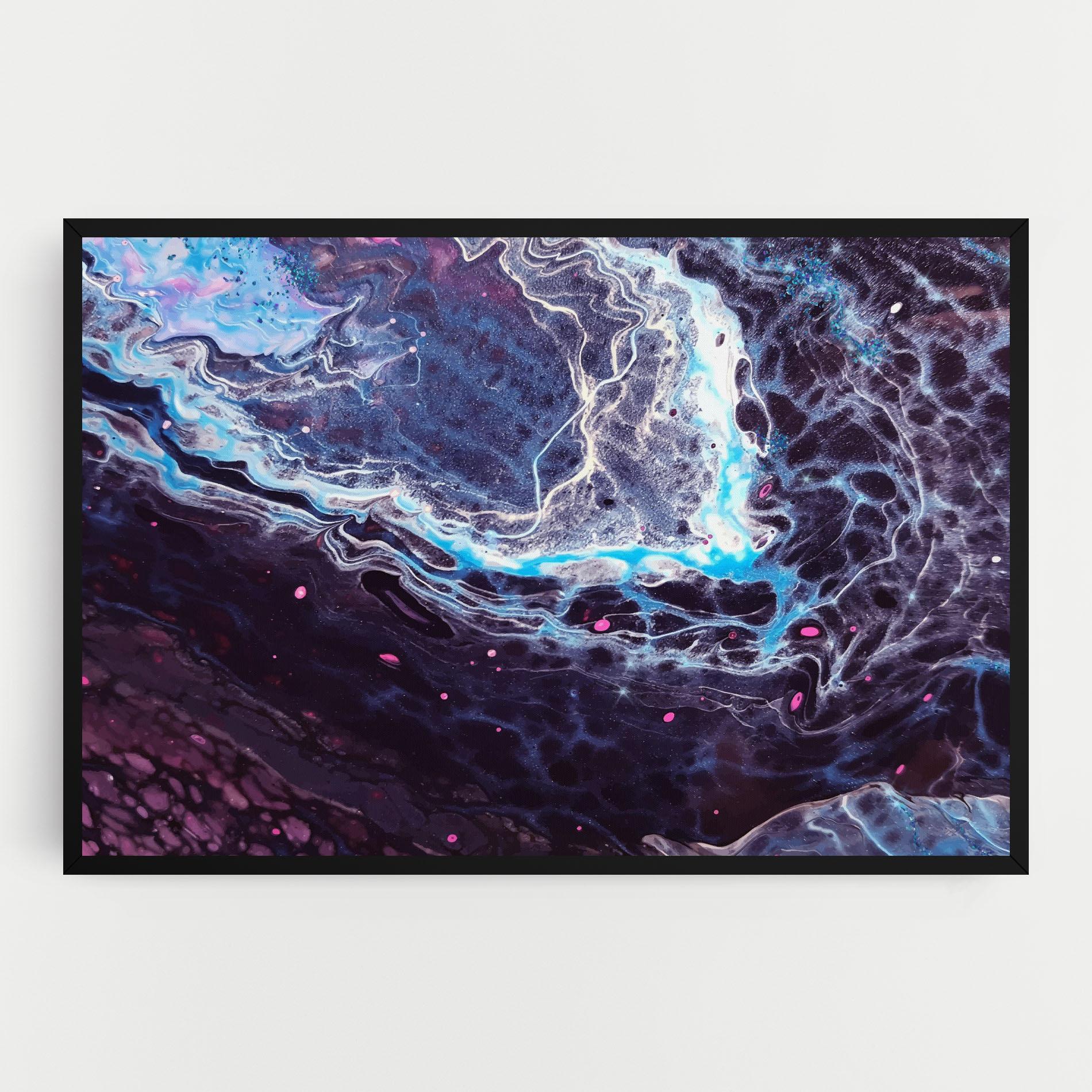 Vászonkép Purple Blue Water mockup 0