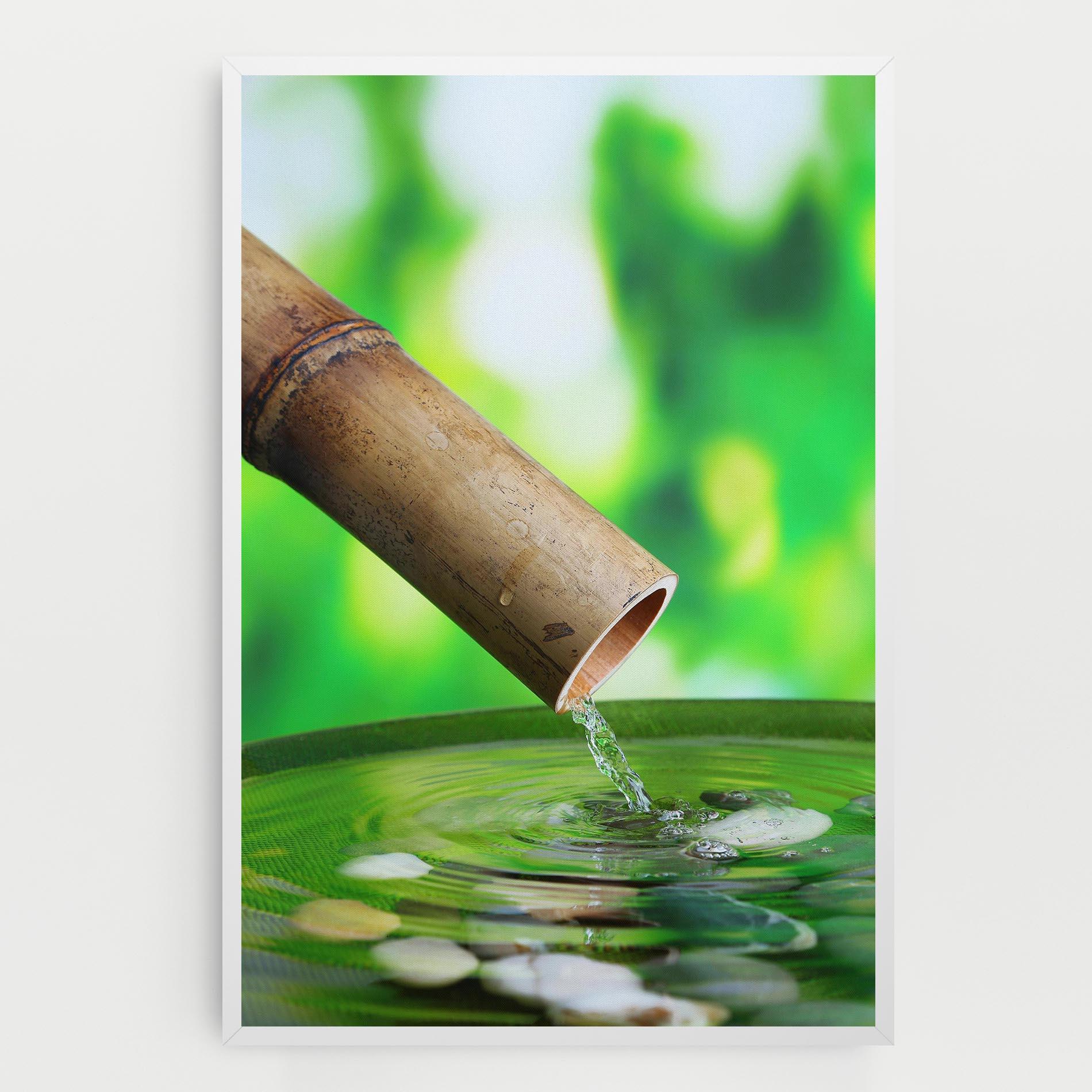 Vászonkép Bamboo Fountain mockup 0