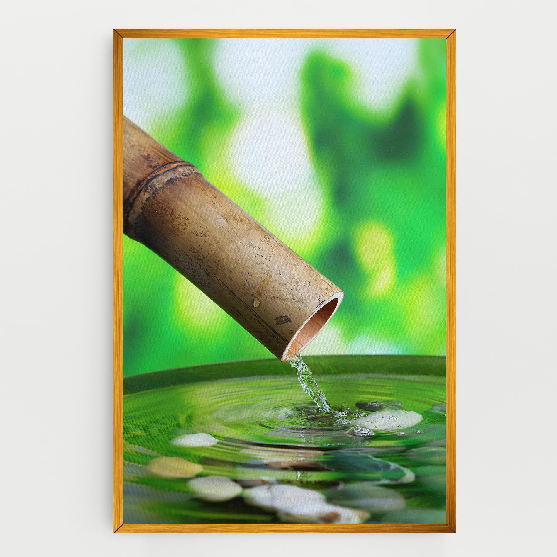 Vászonkép Bamboo Fountain mockup 0