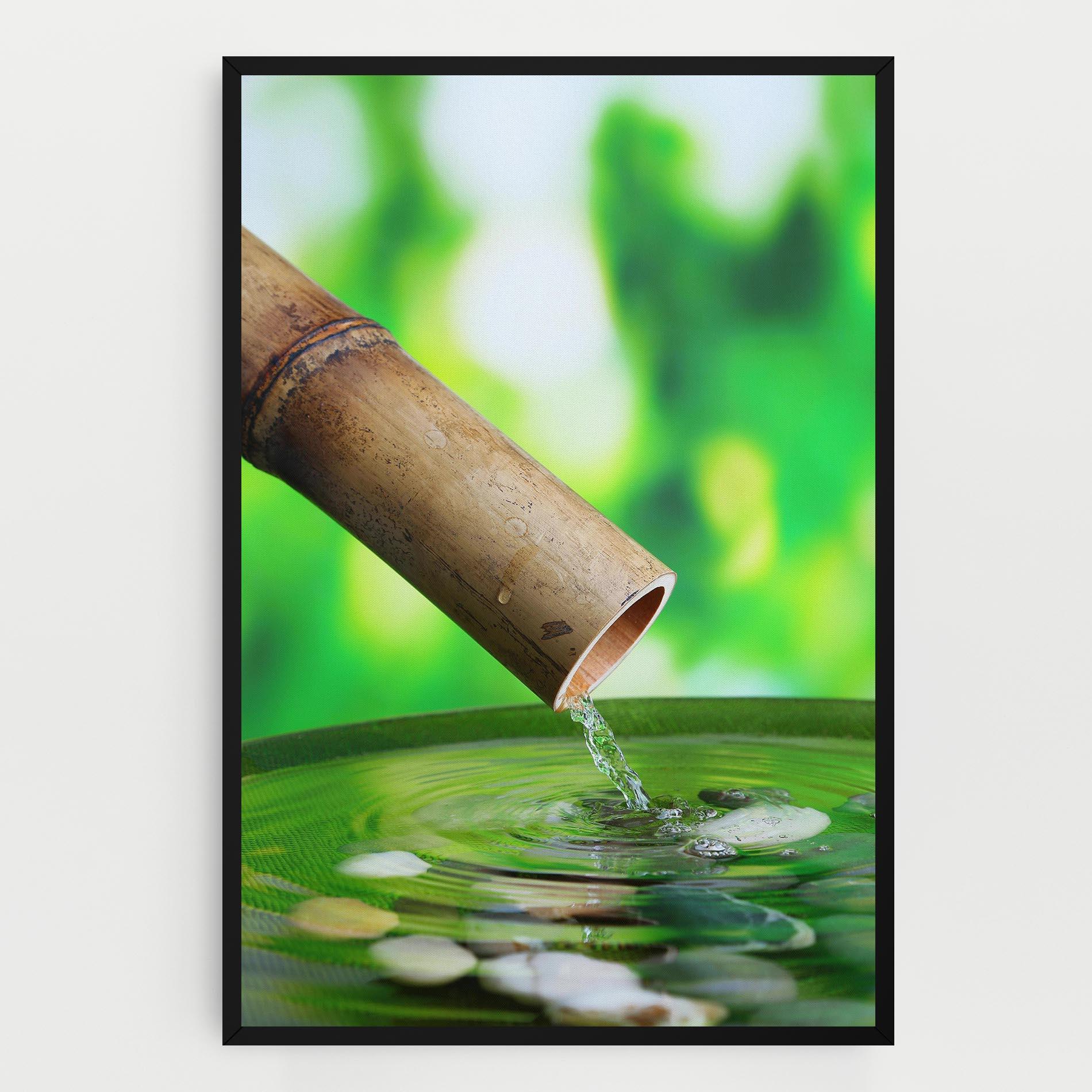 Vászonkép Bamboo Fountain mockup 0