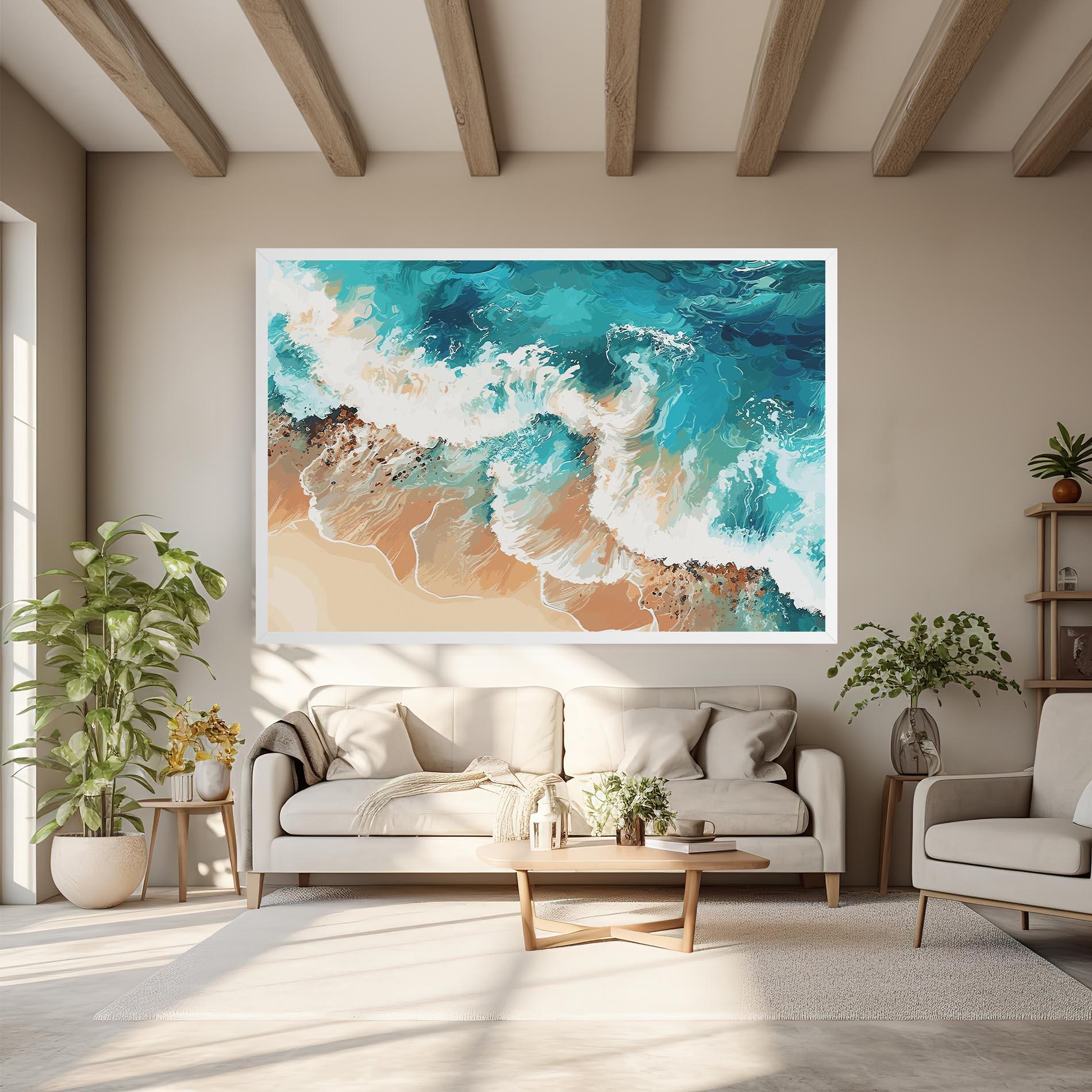 Vászonkép Artistic Waves mockup 6