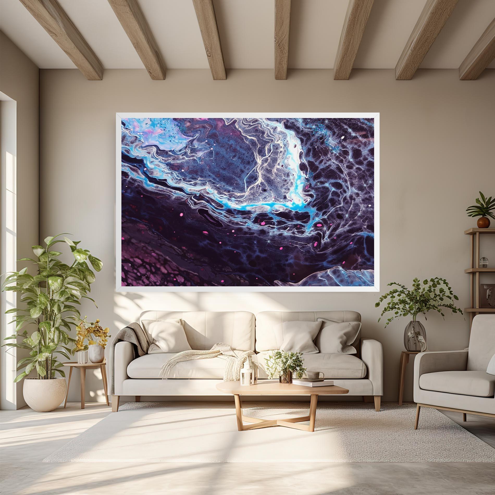 Vászonkép Purple Blue Water mockup 6
