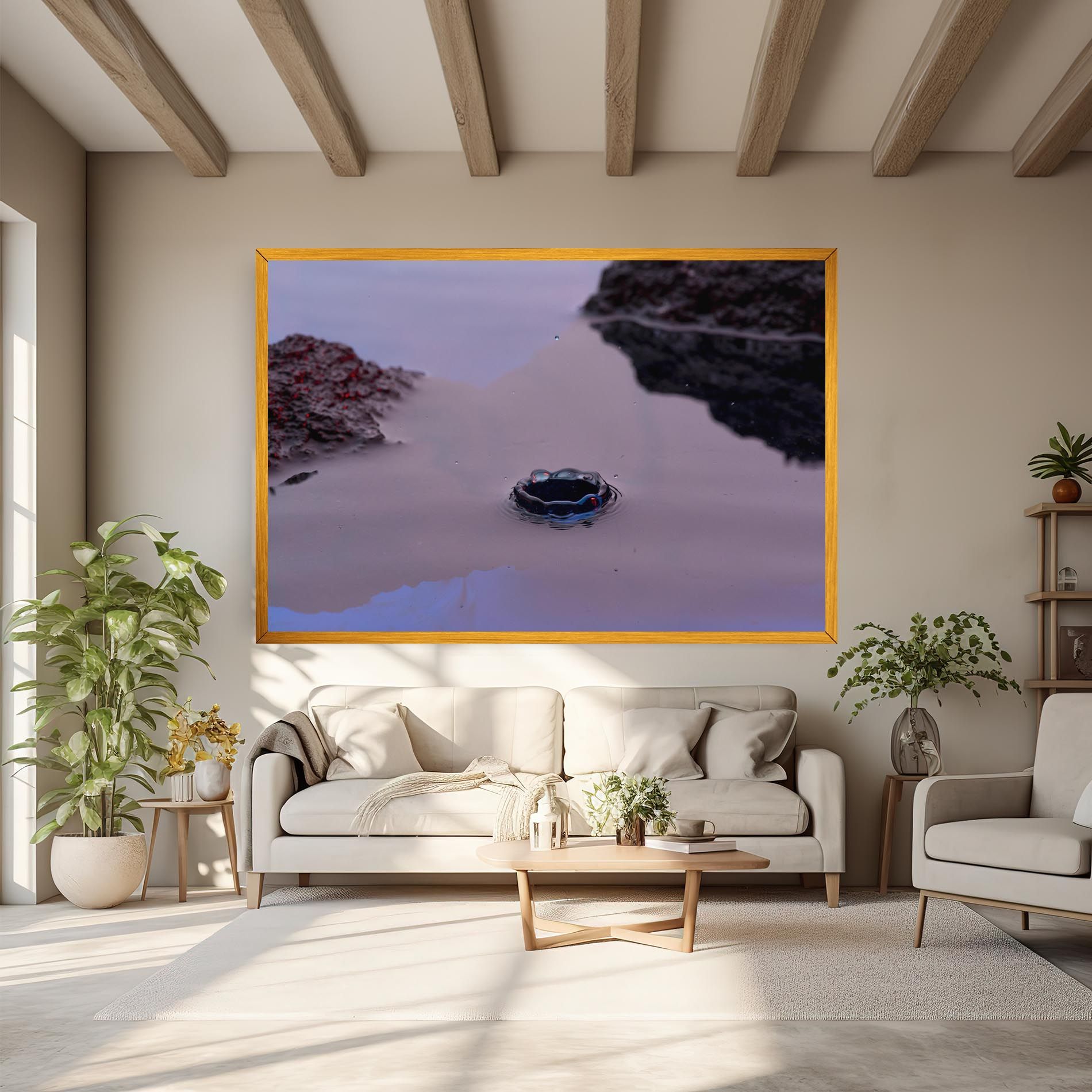 Blue Color Water mockup 6