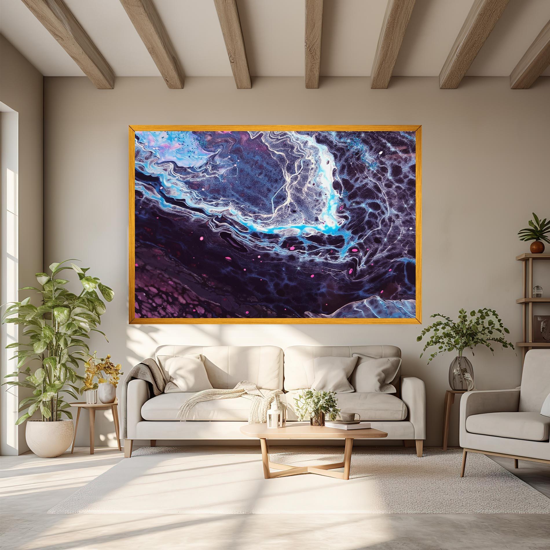 Vászonkép Purple Blue Water mockup 6