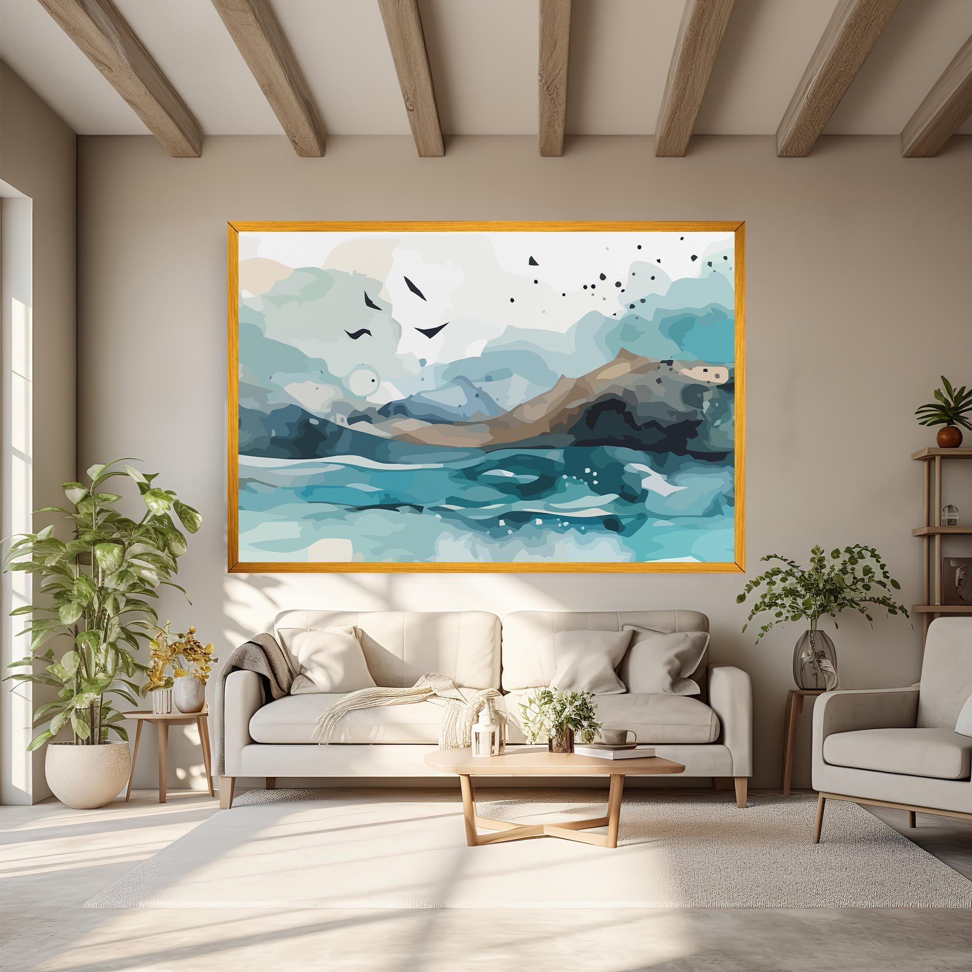 Vászonkép Water Birds mockup 6