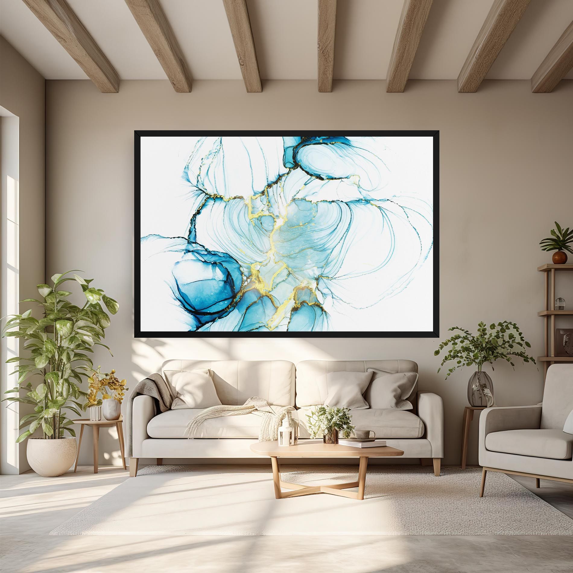 Artistic Gold Blue mockup 6