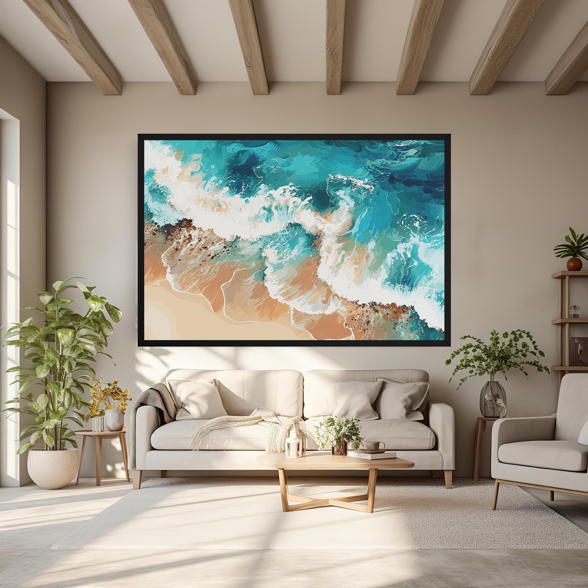 Vászonkép Artistic Waves mockup 6