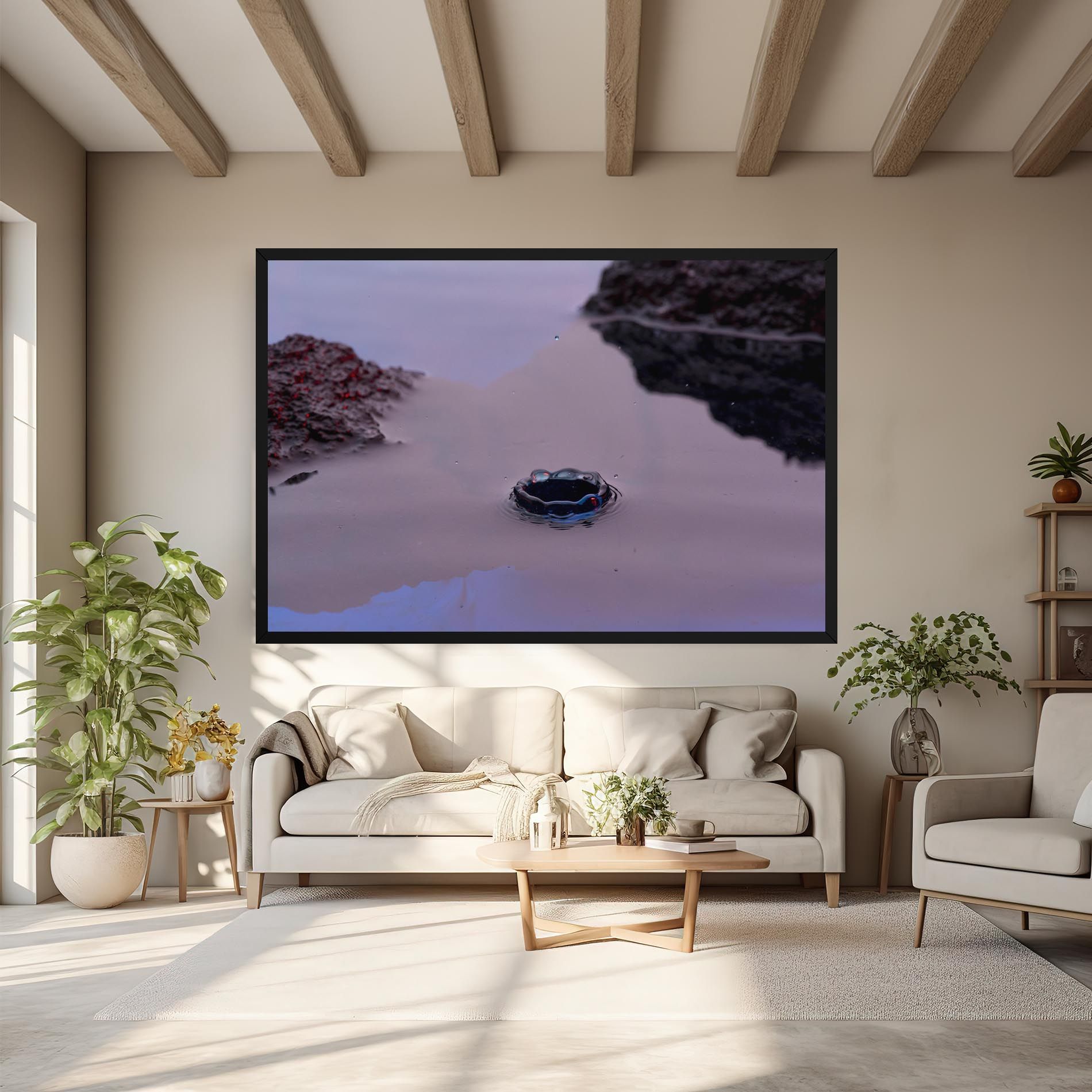 Blue Color Water mockup 6