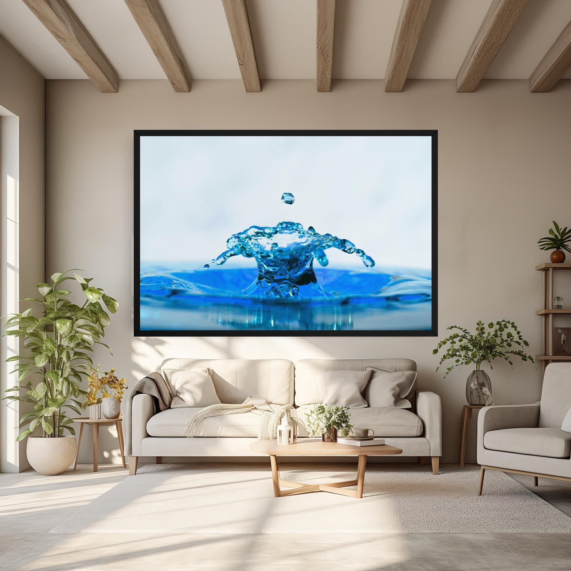 Blue Water Splash mockup 6