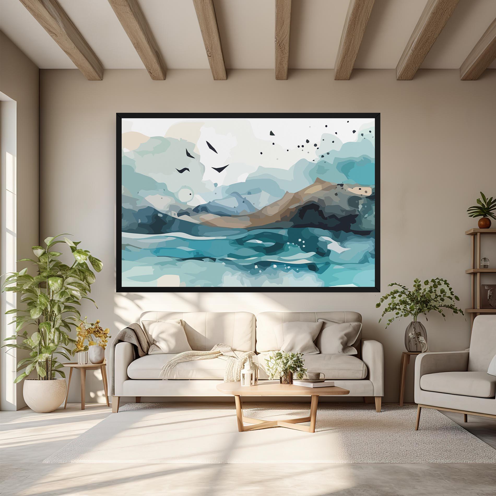 Vászonkép Water Birds mockup 6