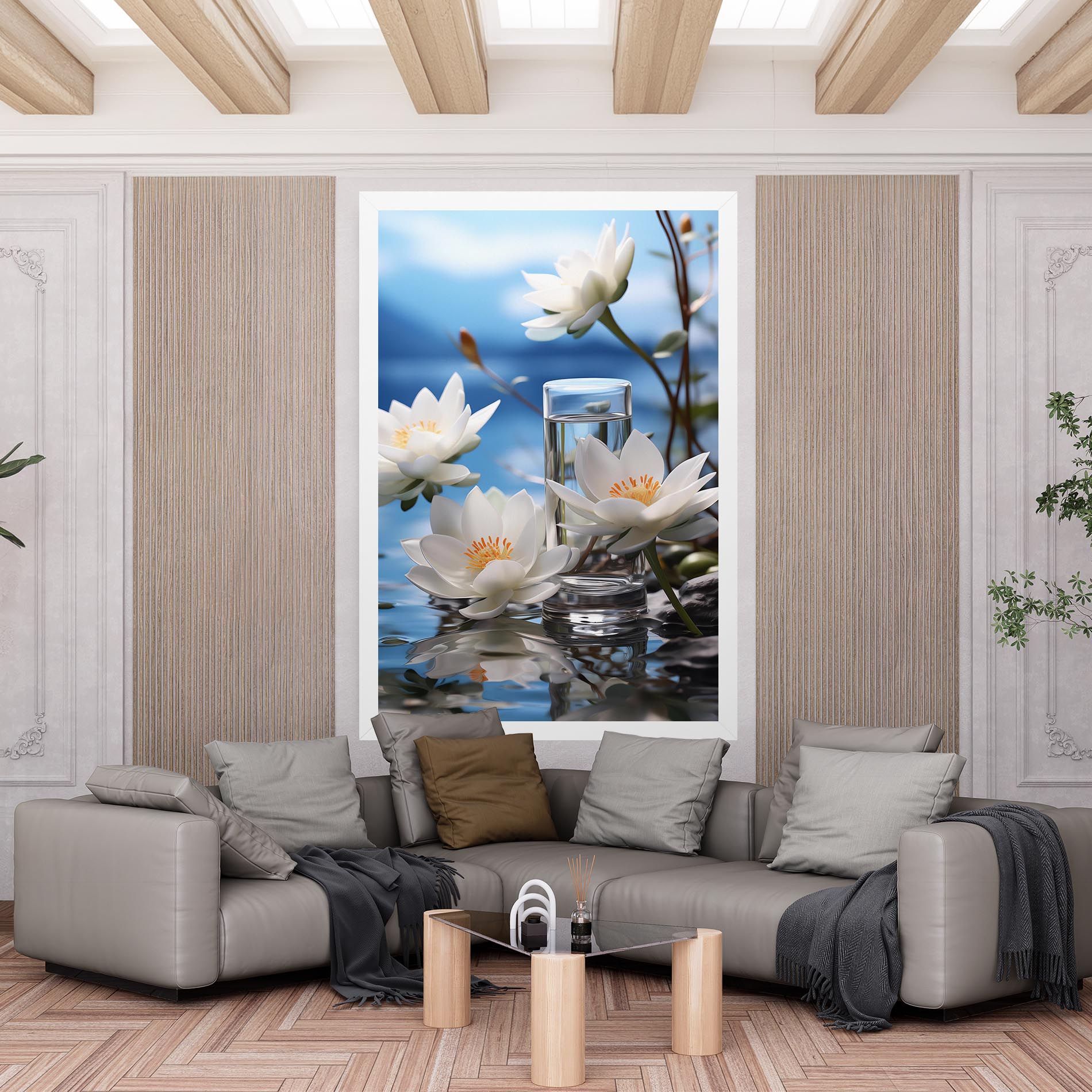 Flower Water Glass mockup 6