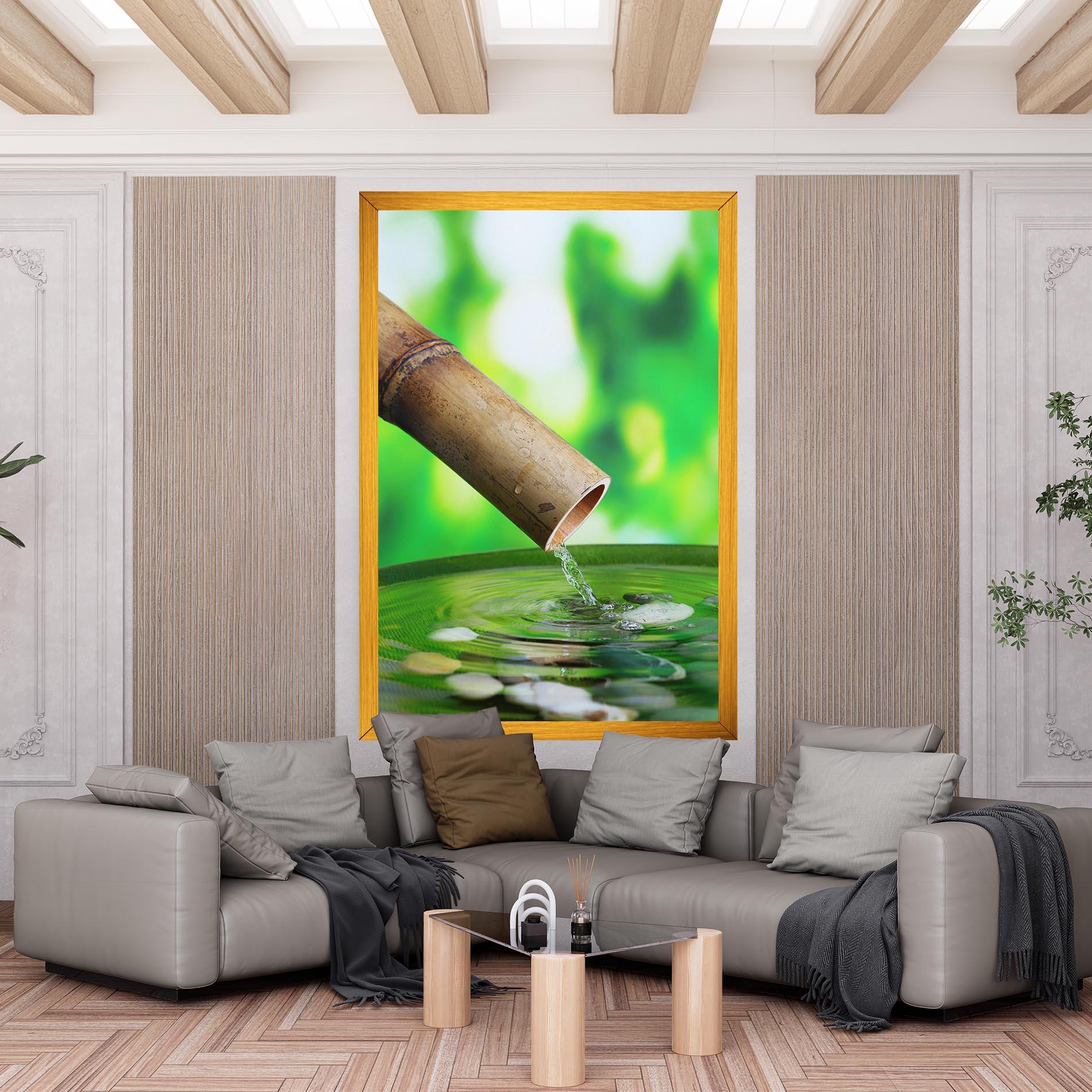 Vászonkép Bamboo Fountain mockup 6