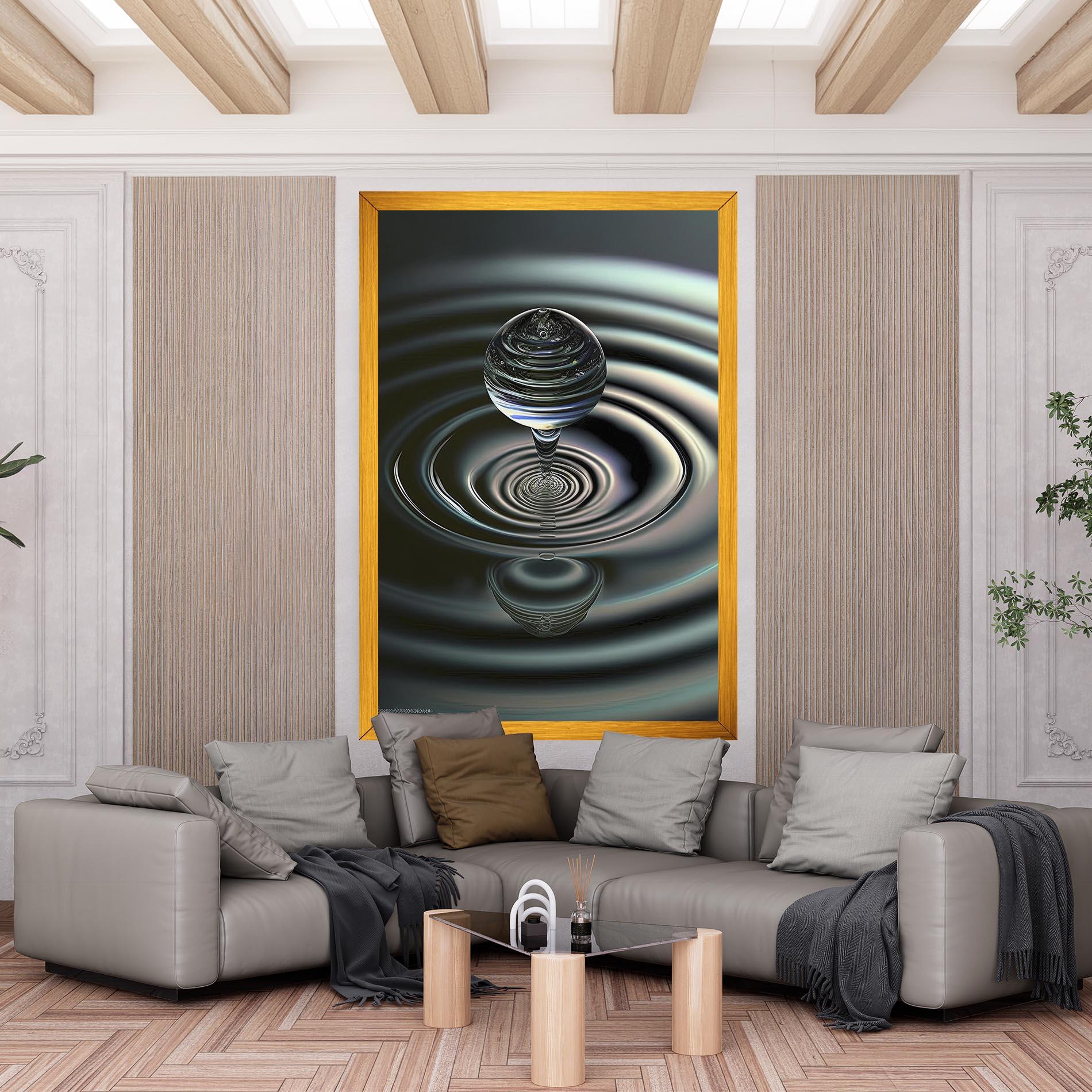 Vászonkép Beautiful Water Drop mockup 6