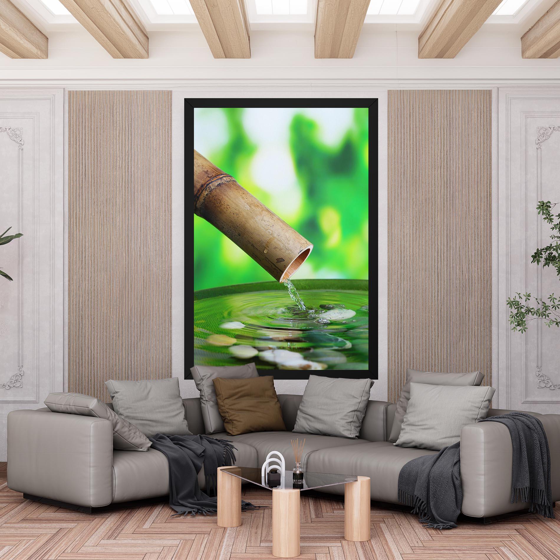 Vászonkép Bamboo Fountain mockup 6