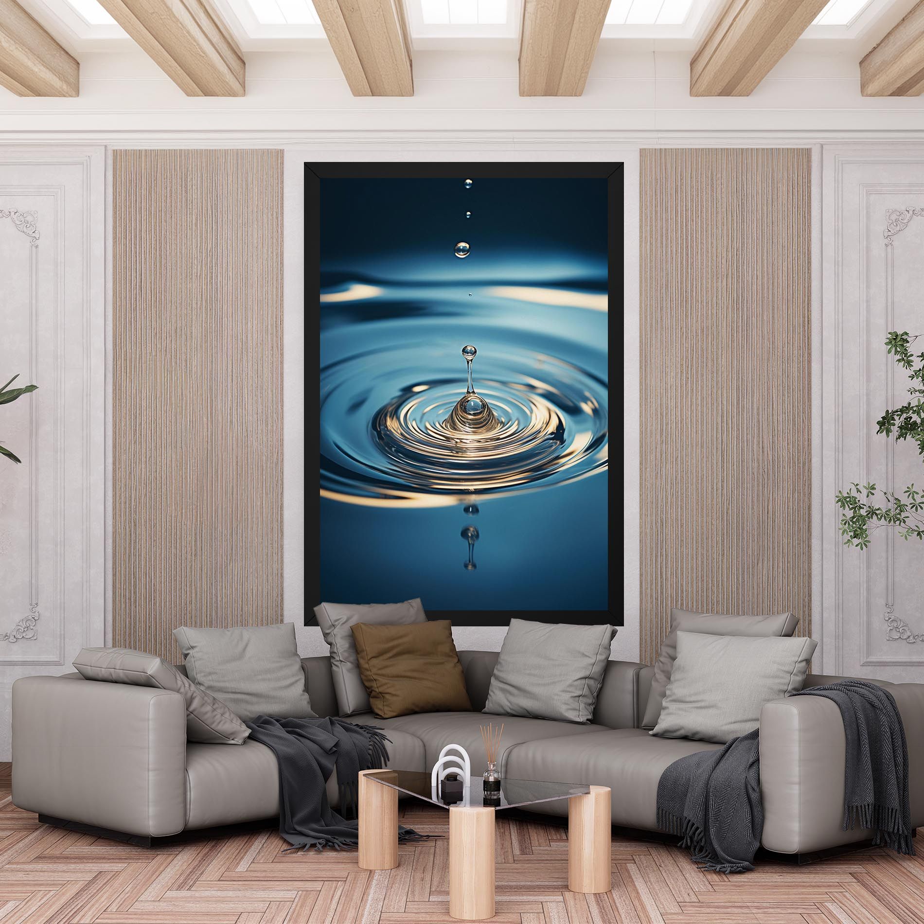 Cream Water Drop mockup 6