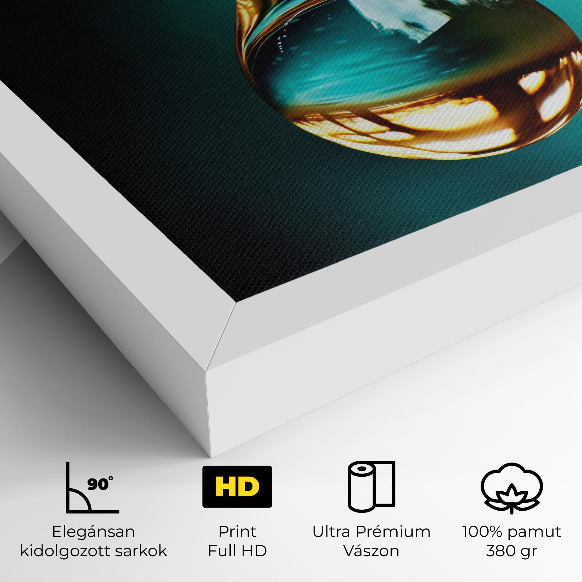 Vászonkép Big Green Drop mockup 4