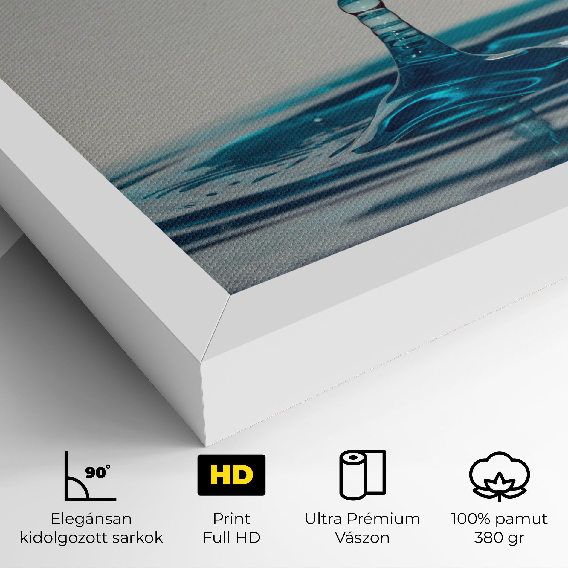 Blue Water Drop mockup 4