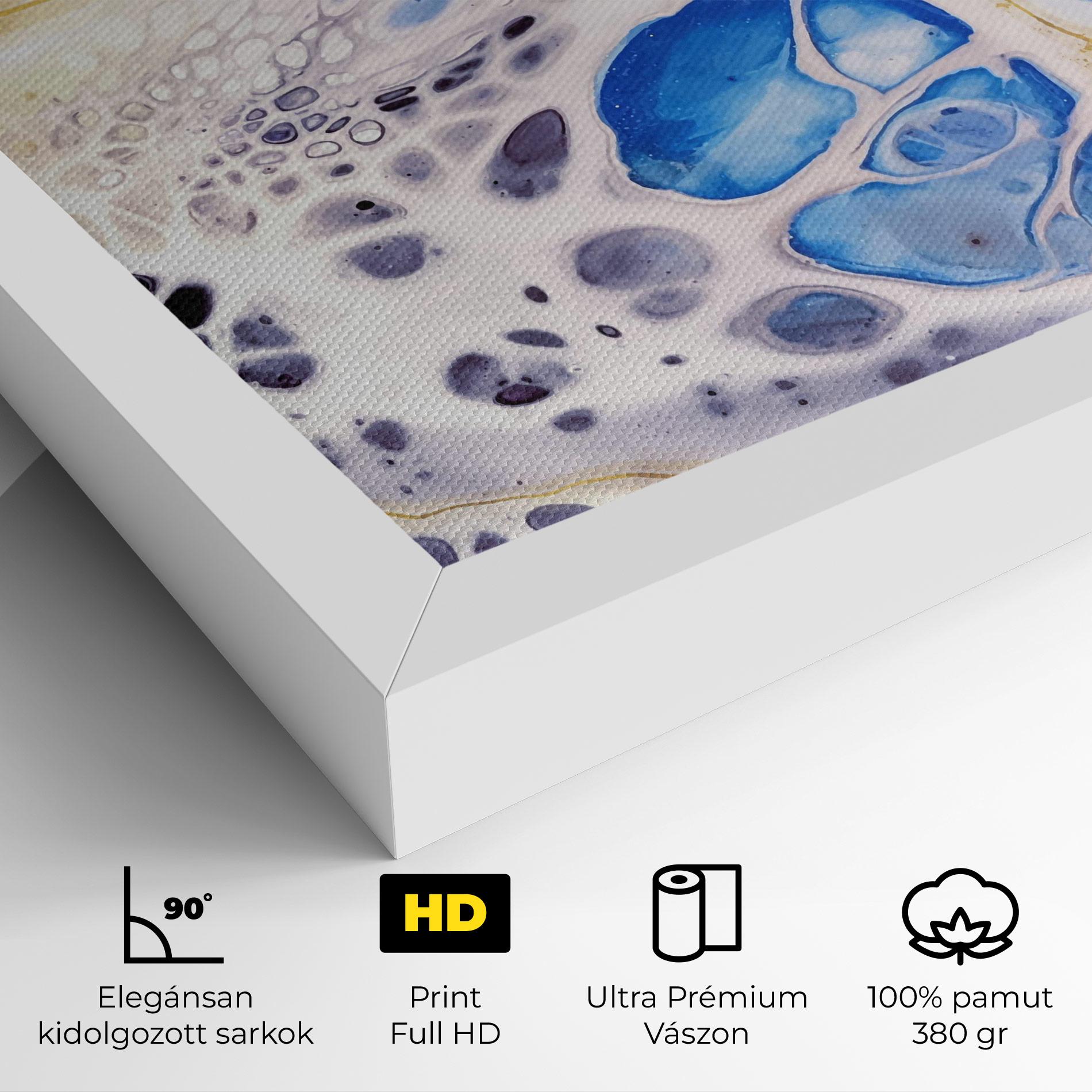 Vászonkép Water Gold Blue Marble mockup 4