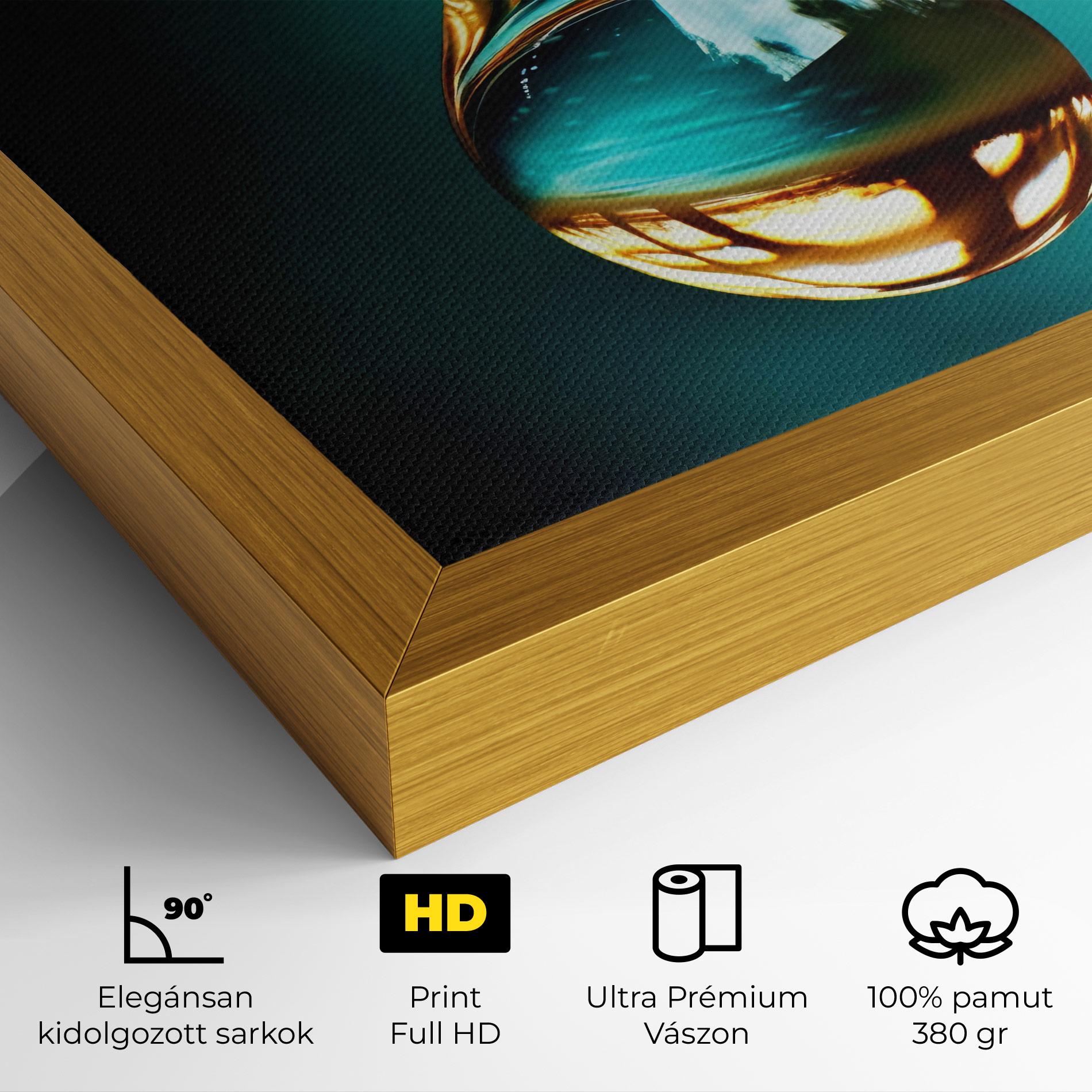 Vászonkép Big Green Drop mockup 4