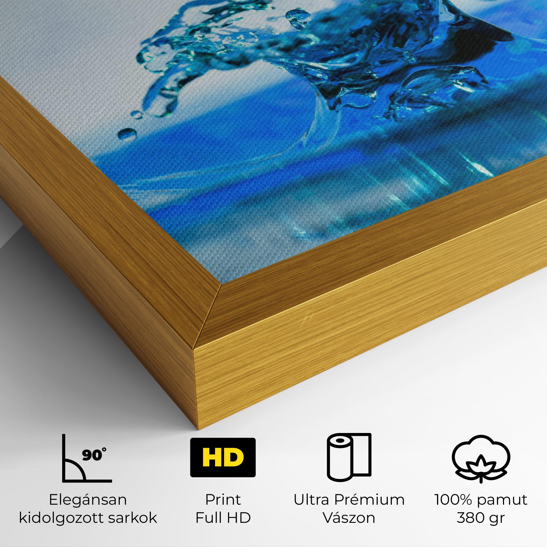 Vászonkép Blue Water Splash mockup 4