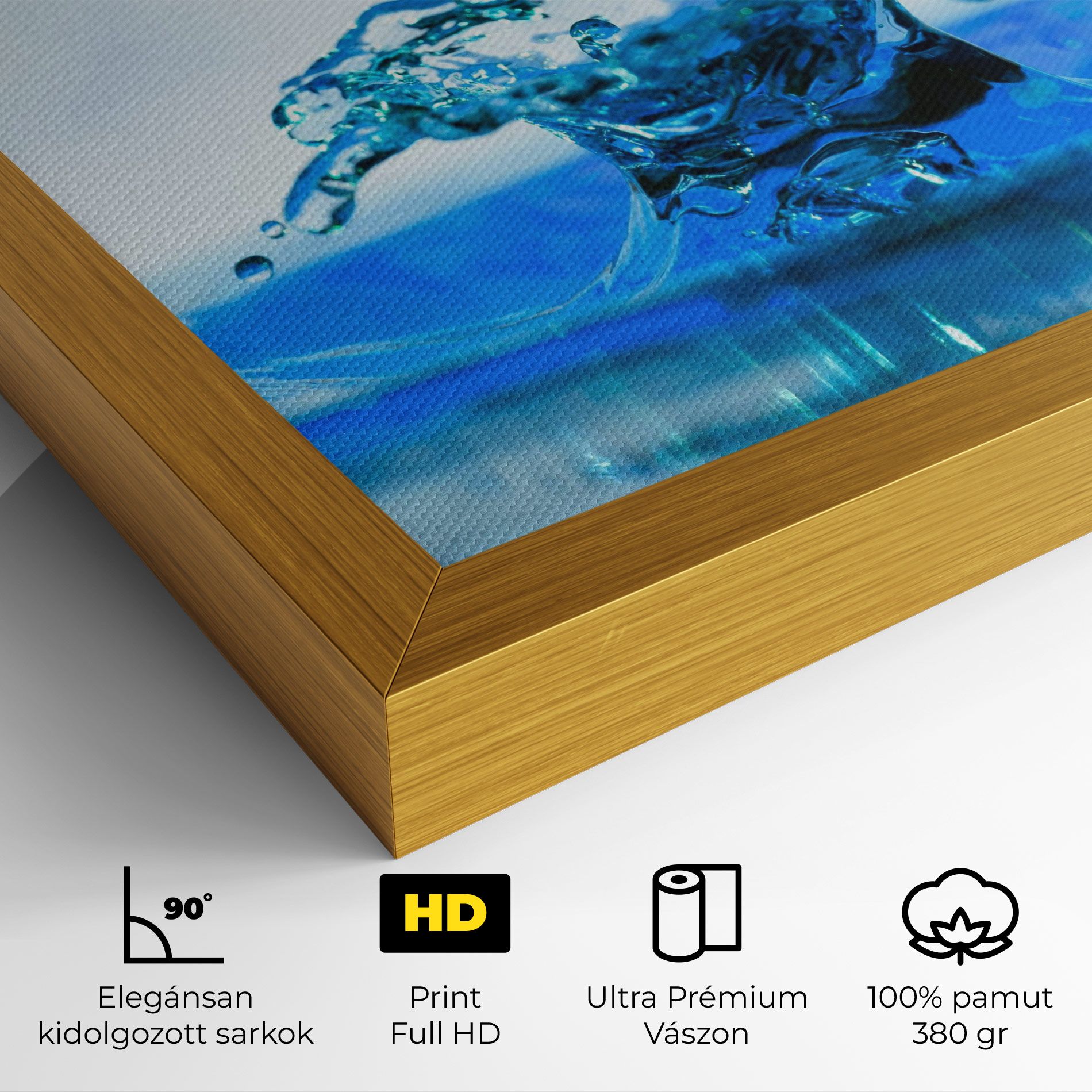Blue Water Splash mockup 4