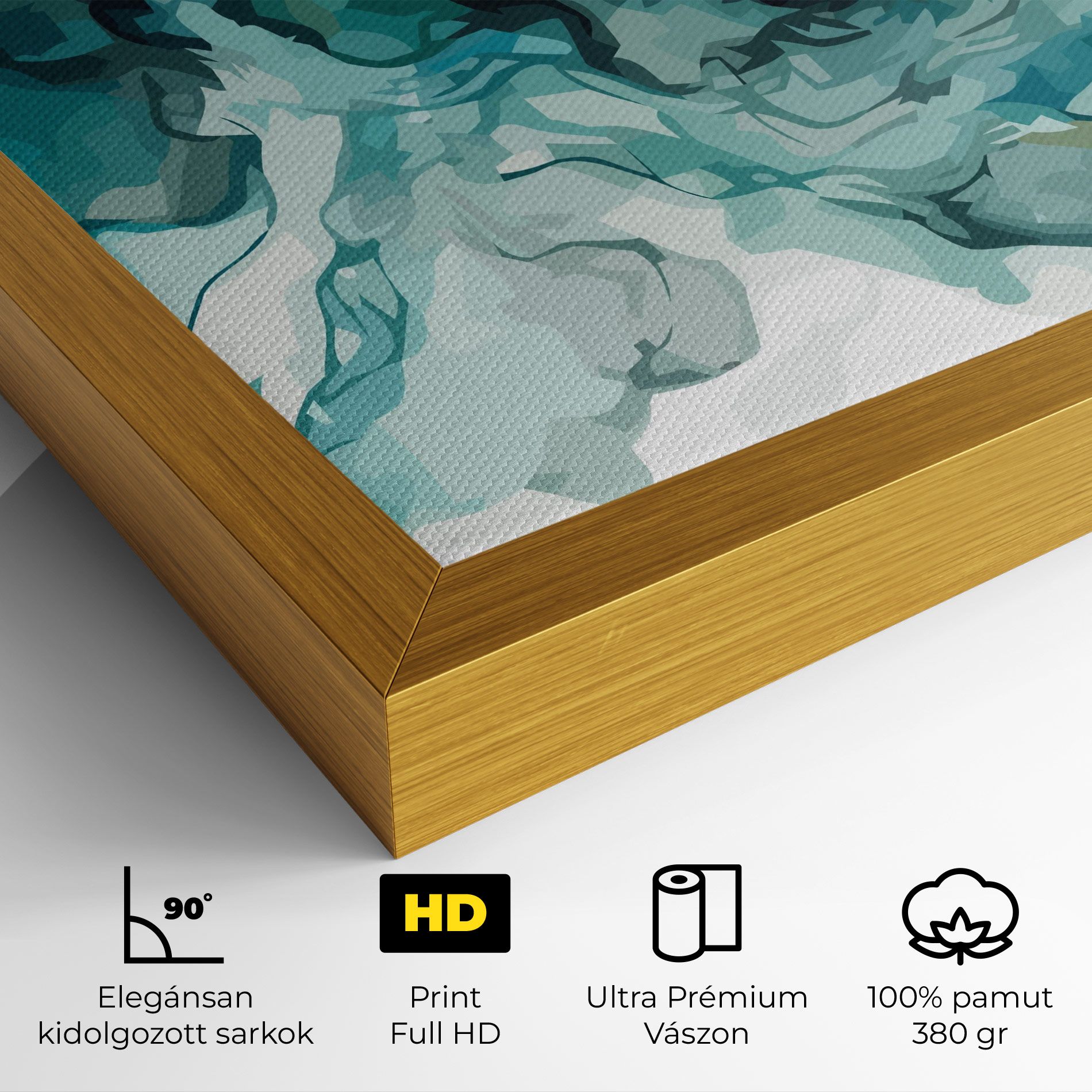 Blue Yellow Art mockup 4