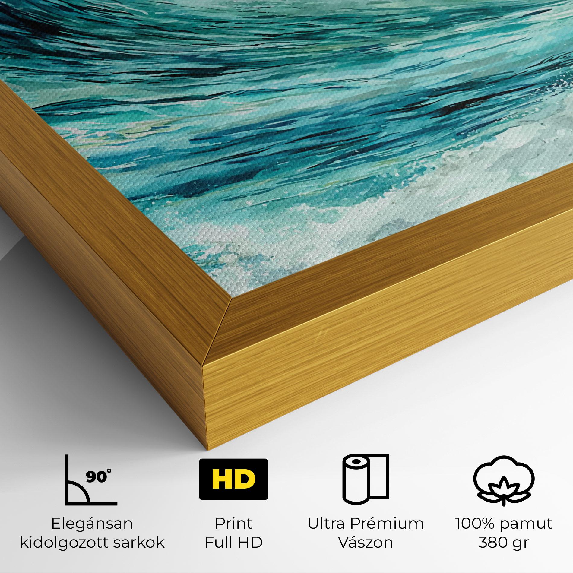 Vászonkép Sea Watercolor mockup 4