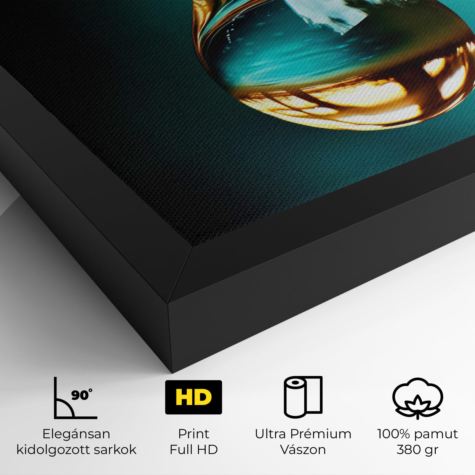 Vászonkép Big Green Drop mockup 4